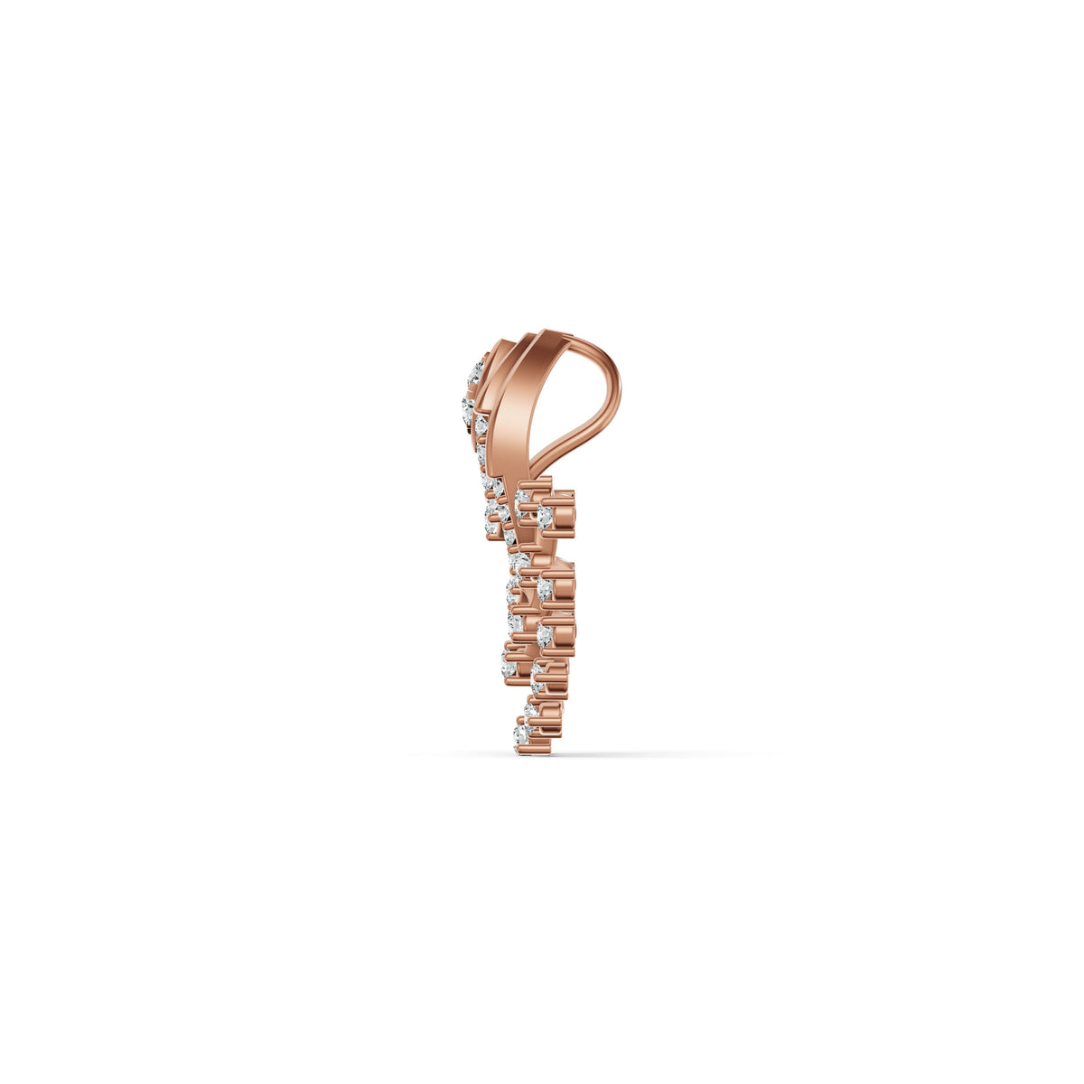 Lattice Fan Diamond Pendant