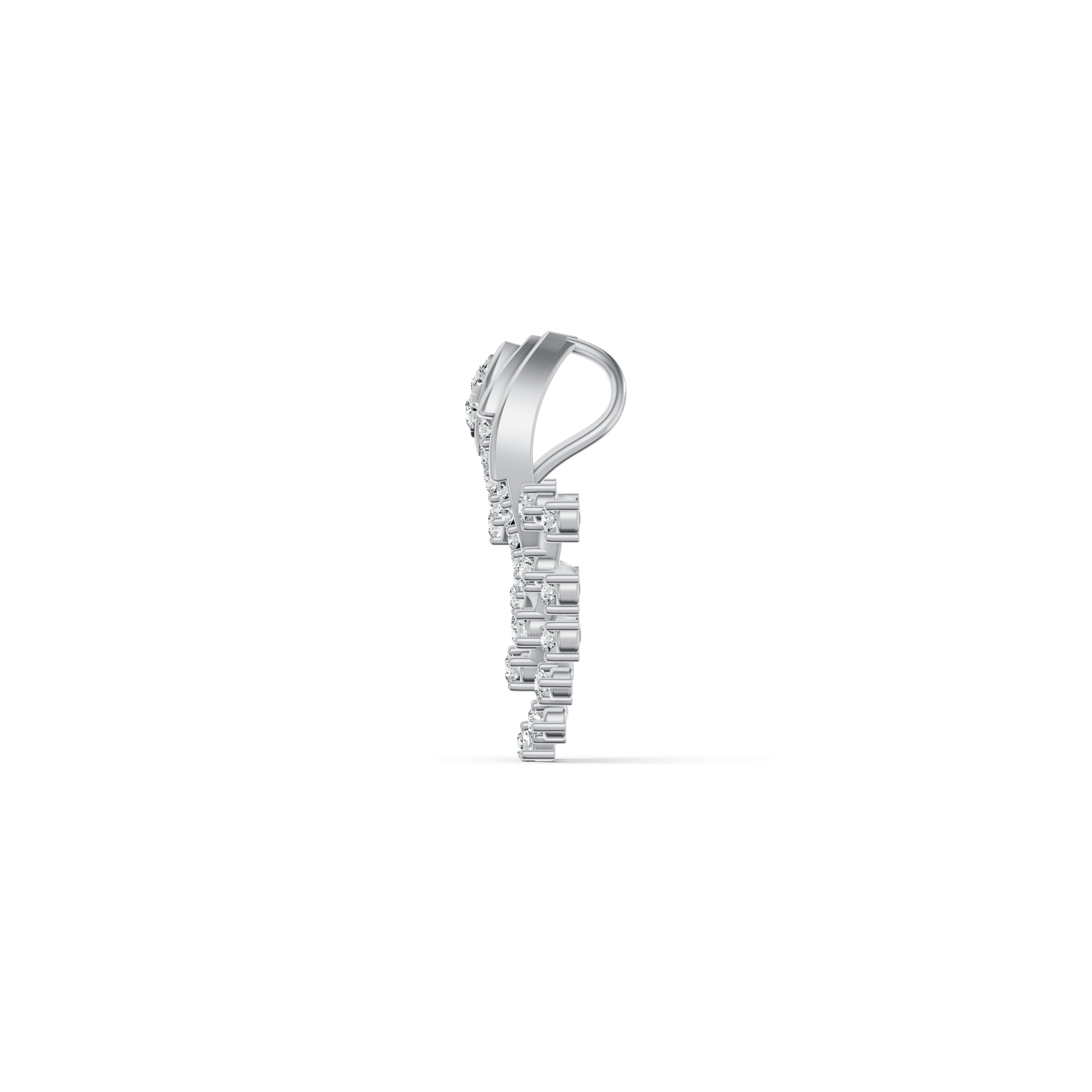 Lattice Fan Diamond Pendant