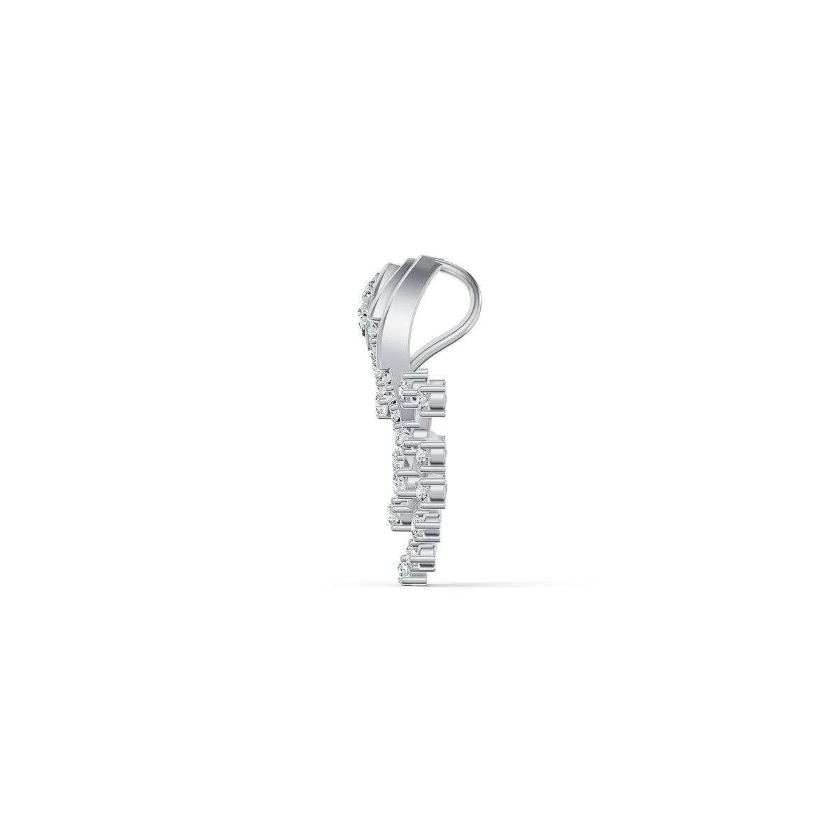 Lattice Fan Diamond Pendant