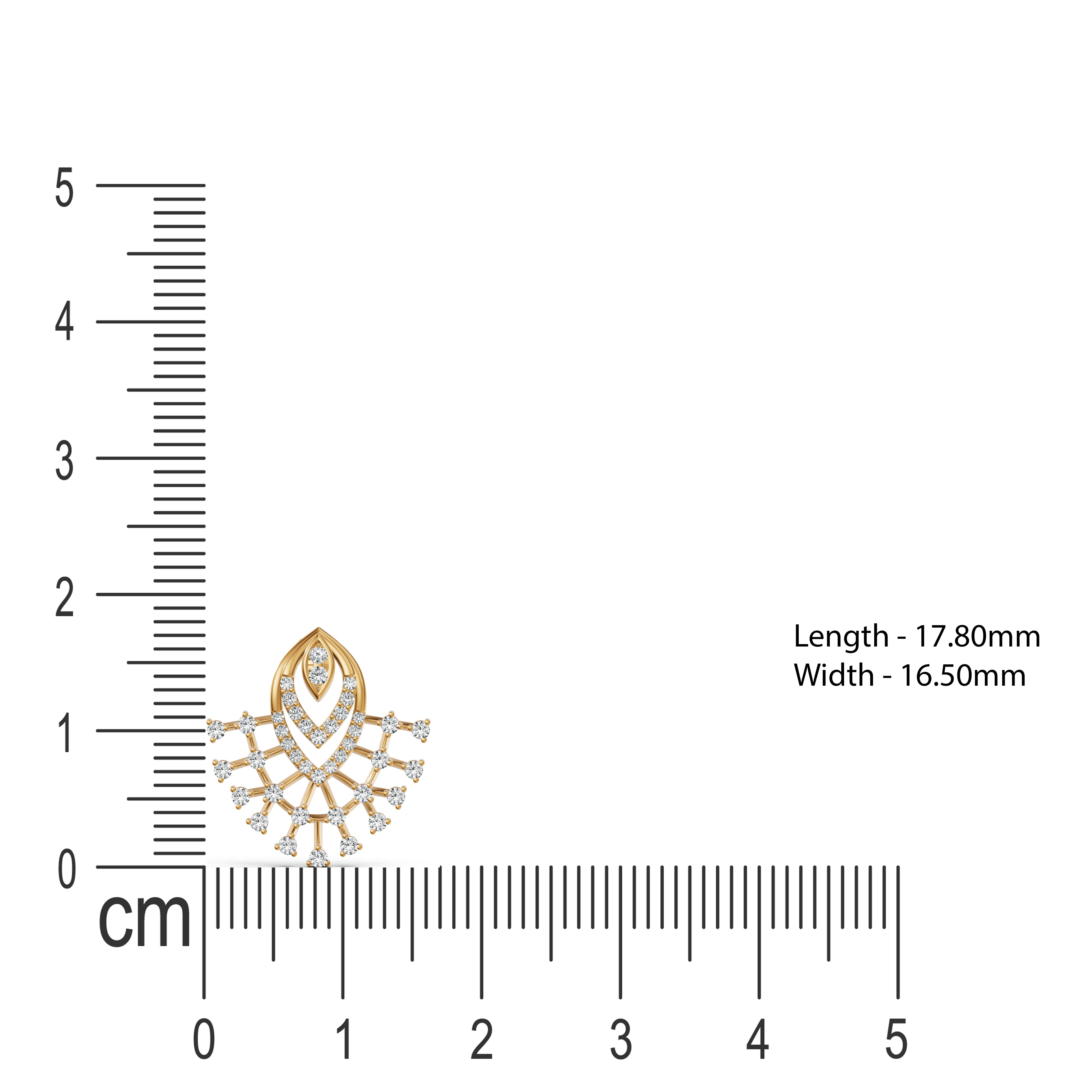 Lattice Fan Diamond Pendant