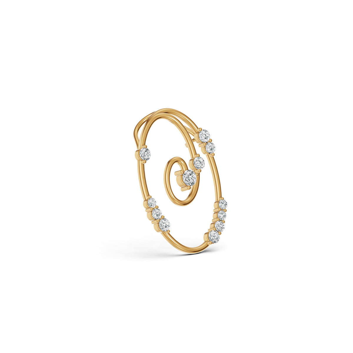 Spiral Reverie Diamond Pendant