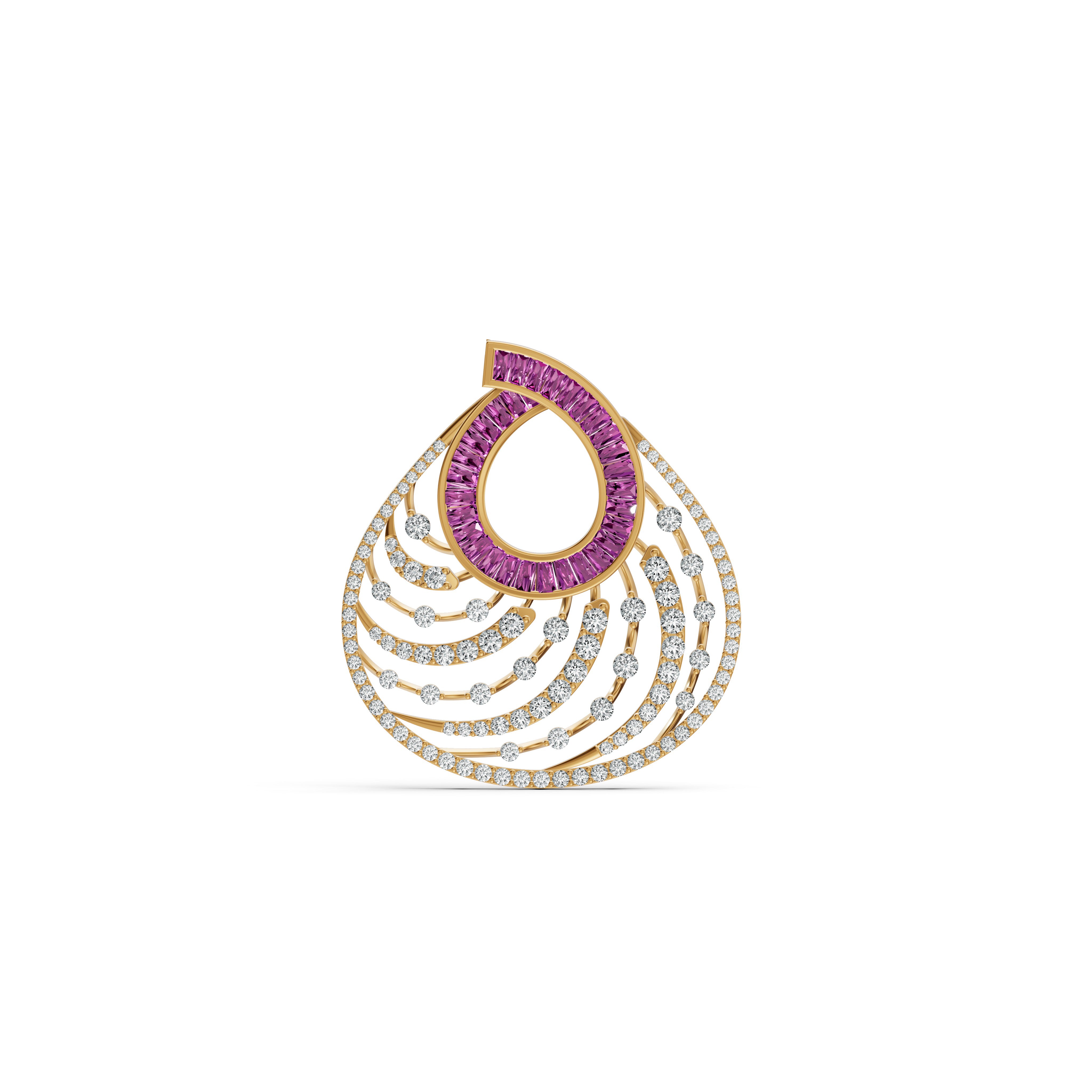 Blush Symphony Diamond Pendant