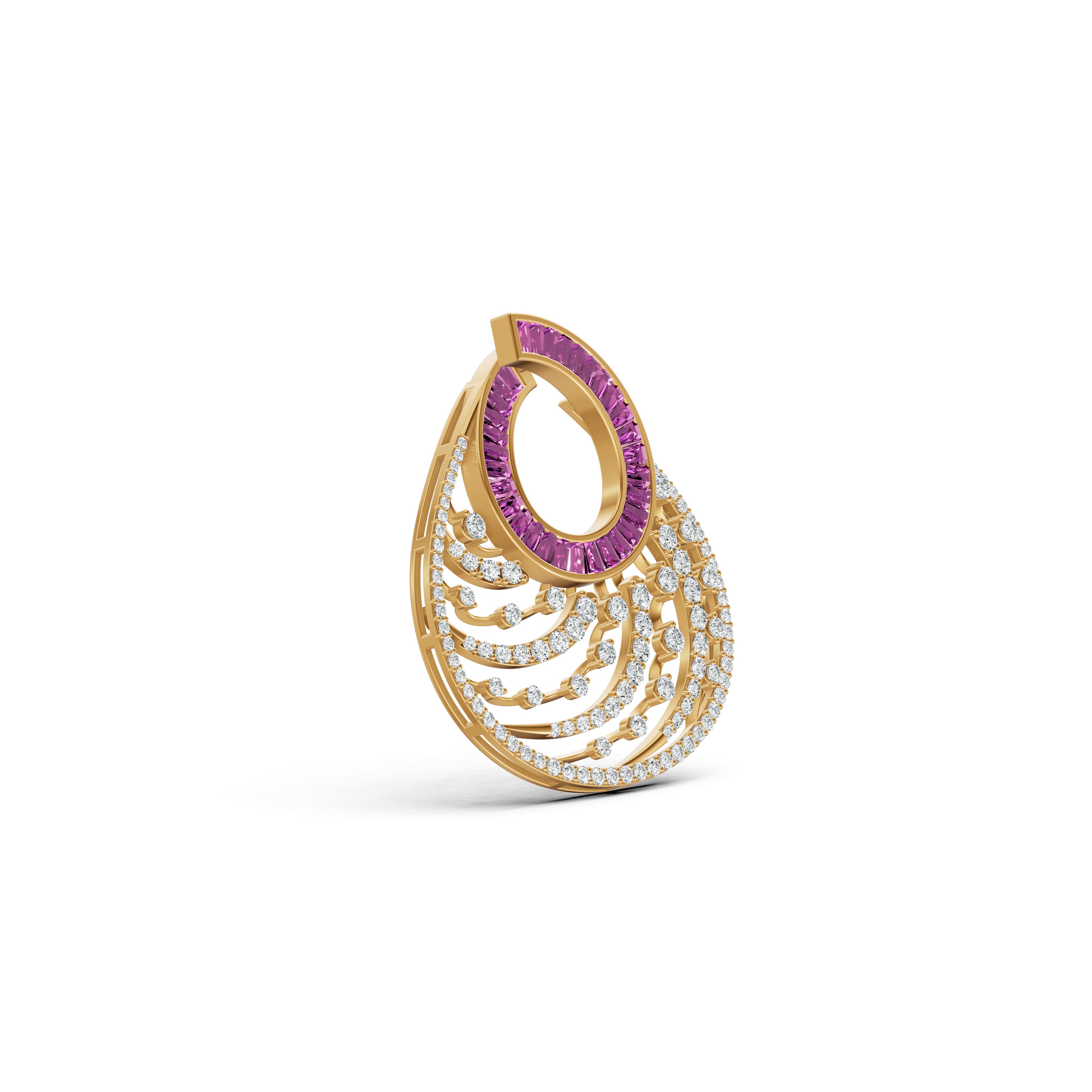 Blush Symphony Diamond Pendant