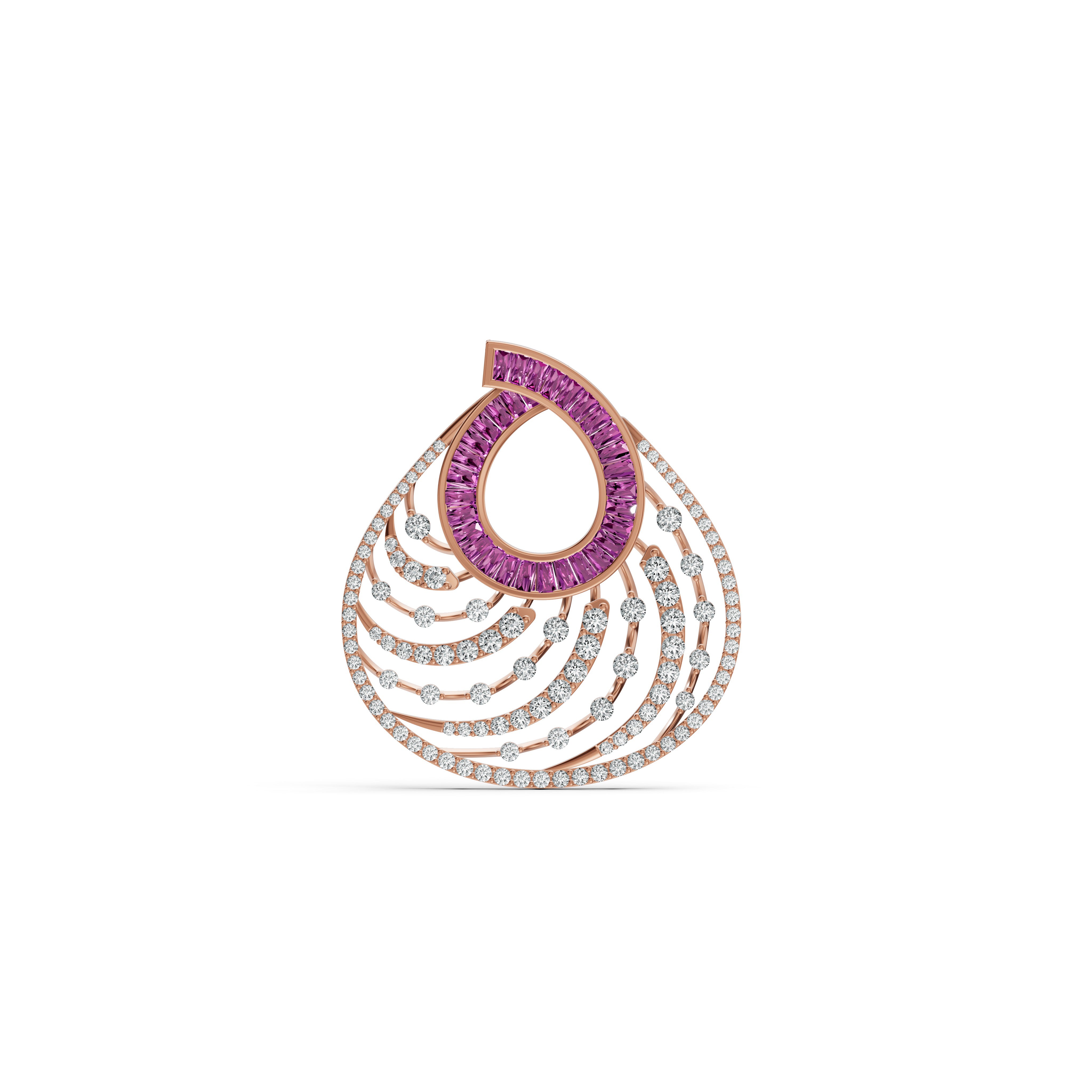 Blush Symphony Diamond Pendant