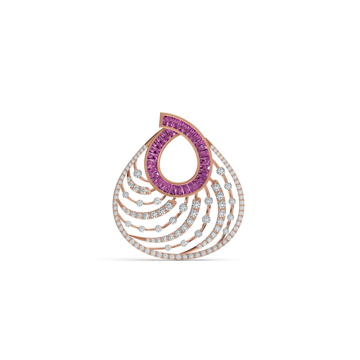 Blush Symphony Diamond Pendant