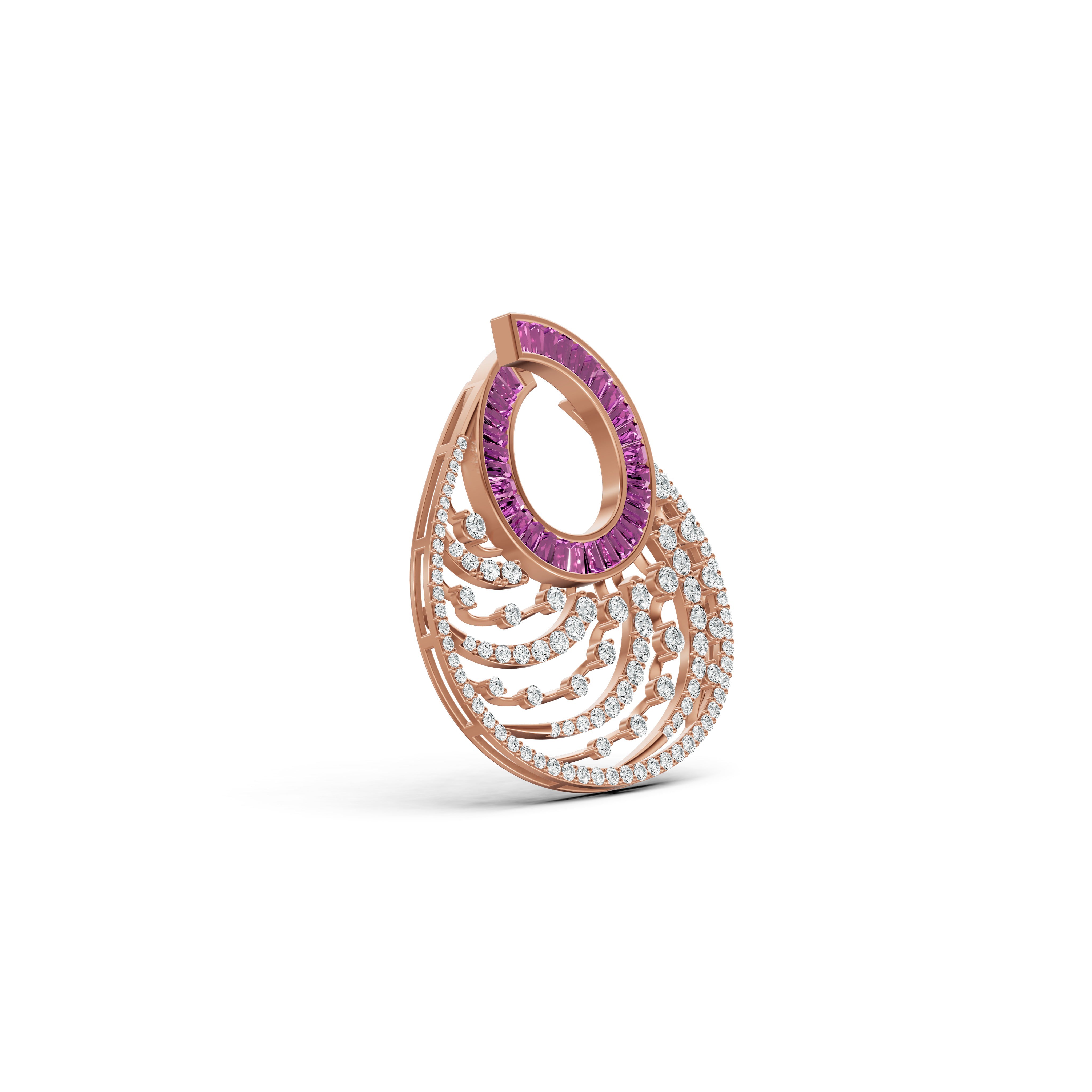 Blush Symphony Diamond Pendant