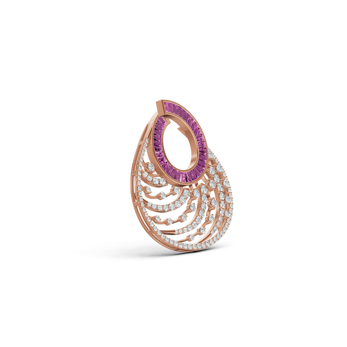 Blush Symphony Diamond Pendant