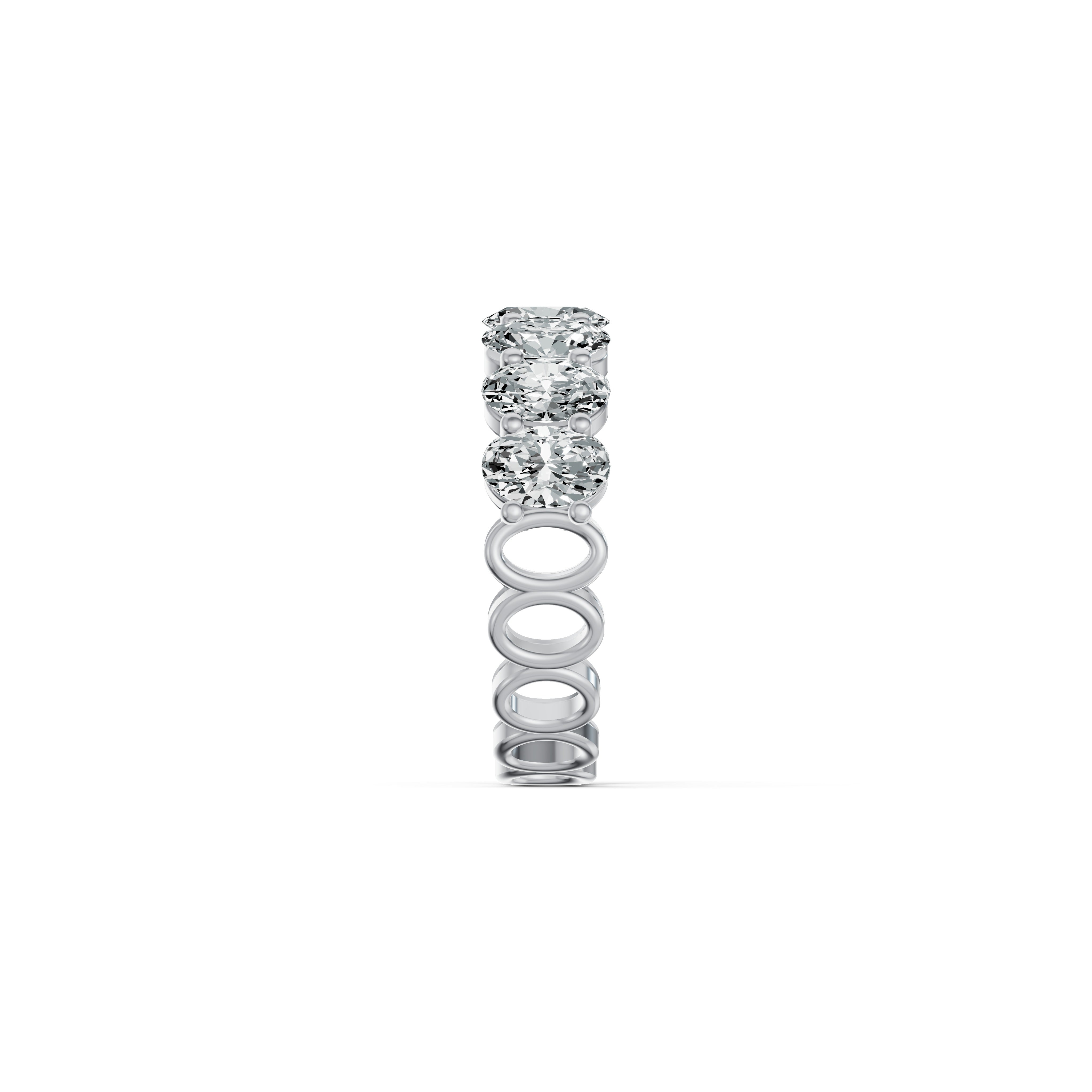 Oval Solitaire Eternity Ring