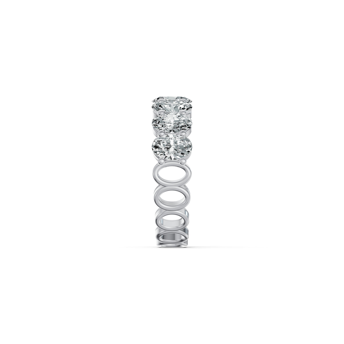 Oval Solitaire Eternity Ring