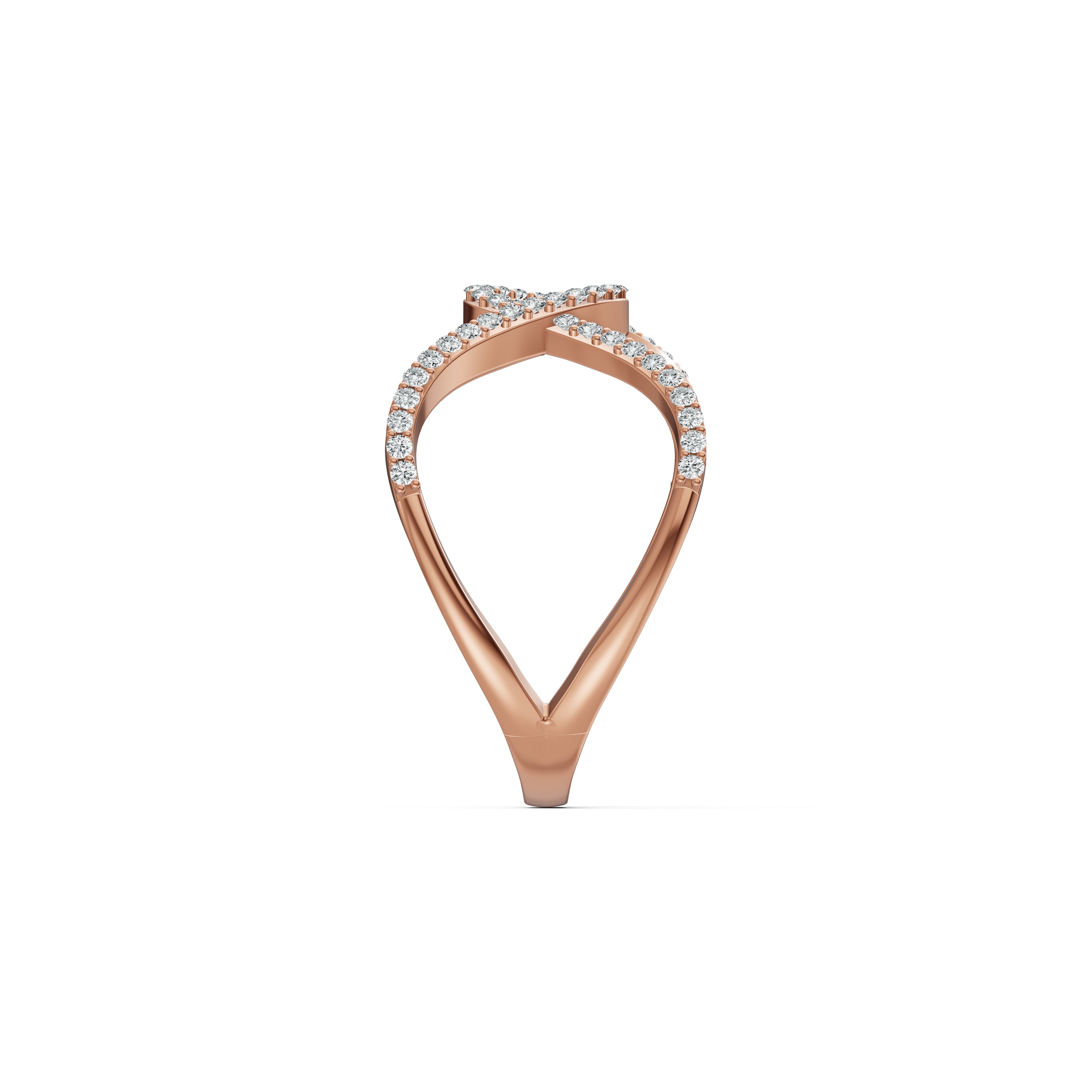 Infinity Ribbon Diamond Ring