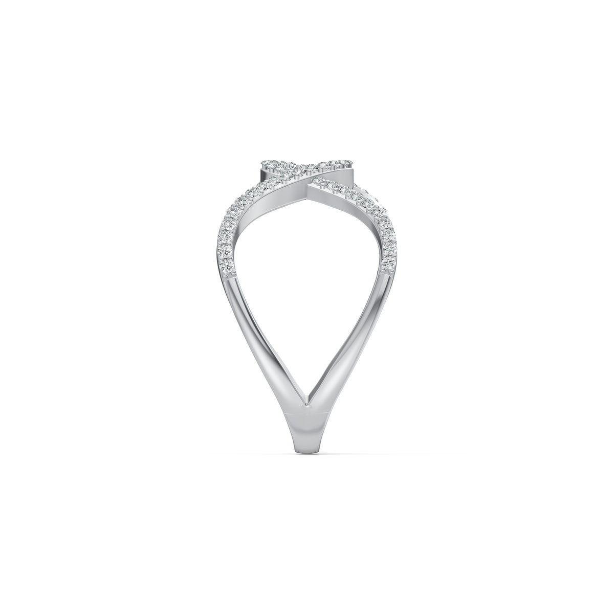 Infinity Ribbon Diamond Ring