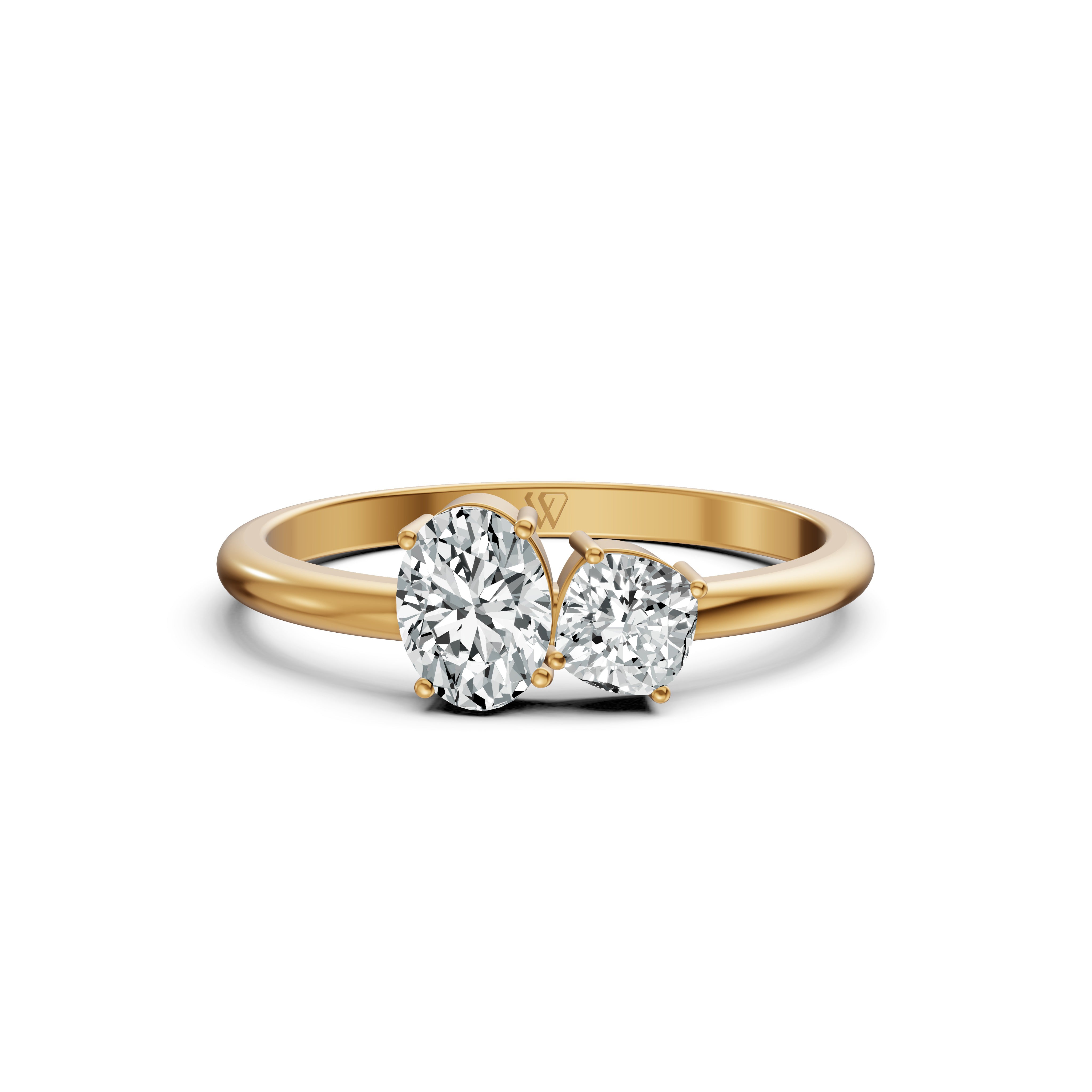Amour Etoile Toi et Moi Solitaire Ring