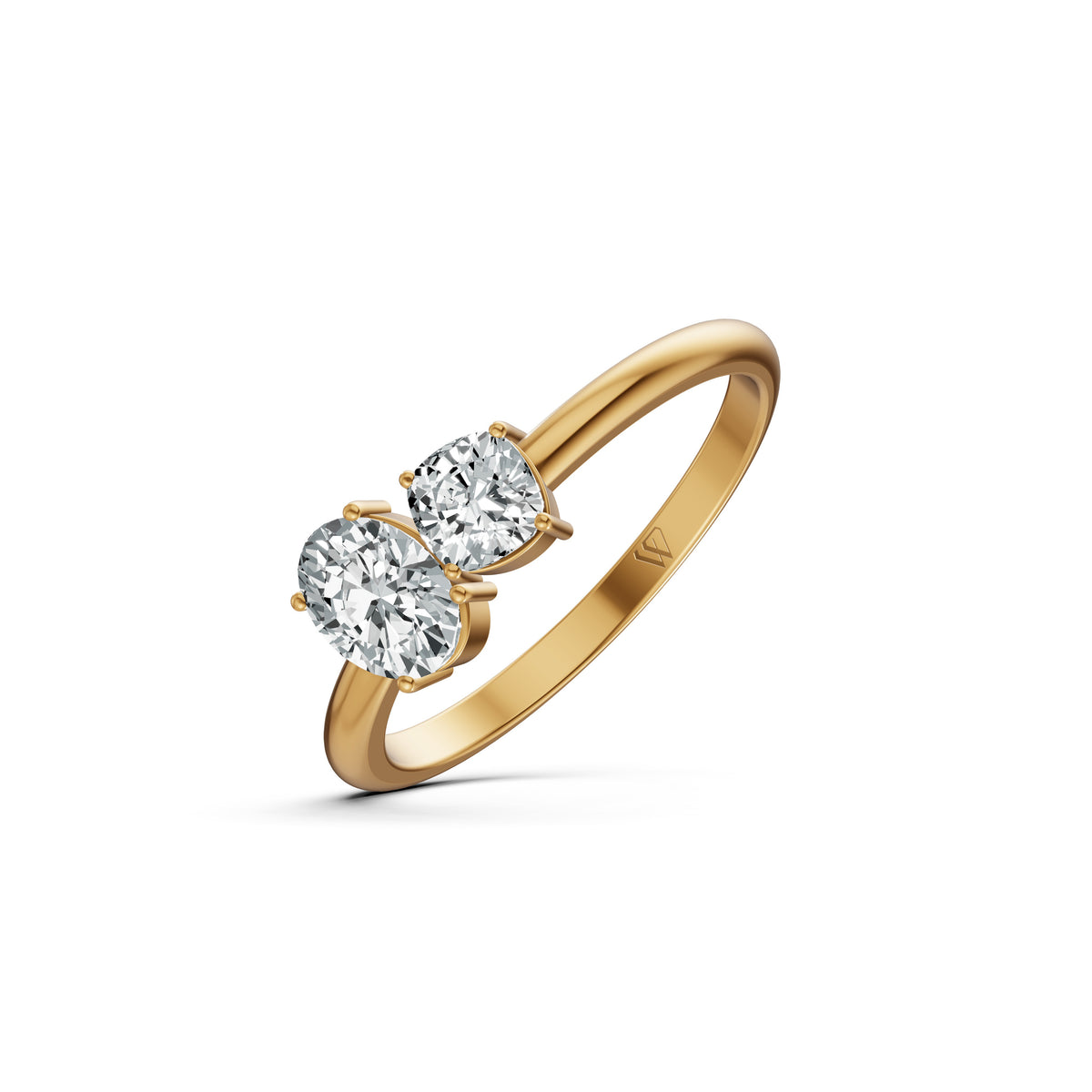 Amour Etoile Toi et Moi Solitaire Ring