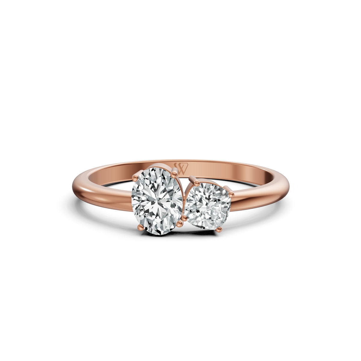 Amour Etoile Toi et Moi Solitaire Ring