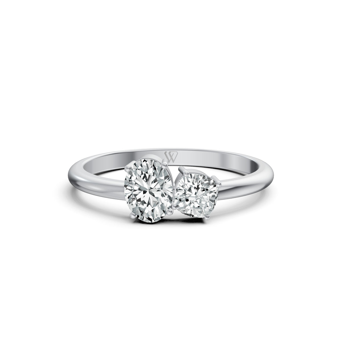 Amour Etoile Toi et Moi Solitaire Ring