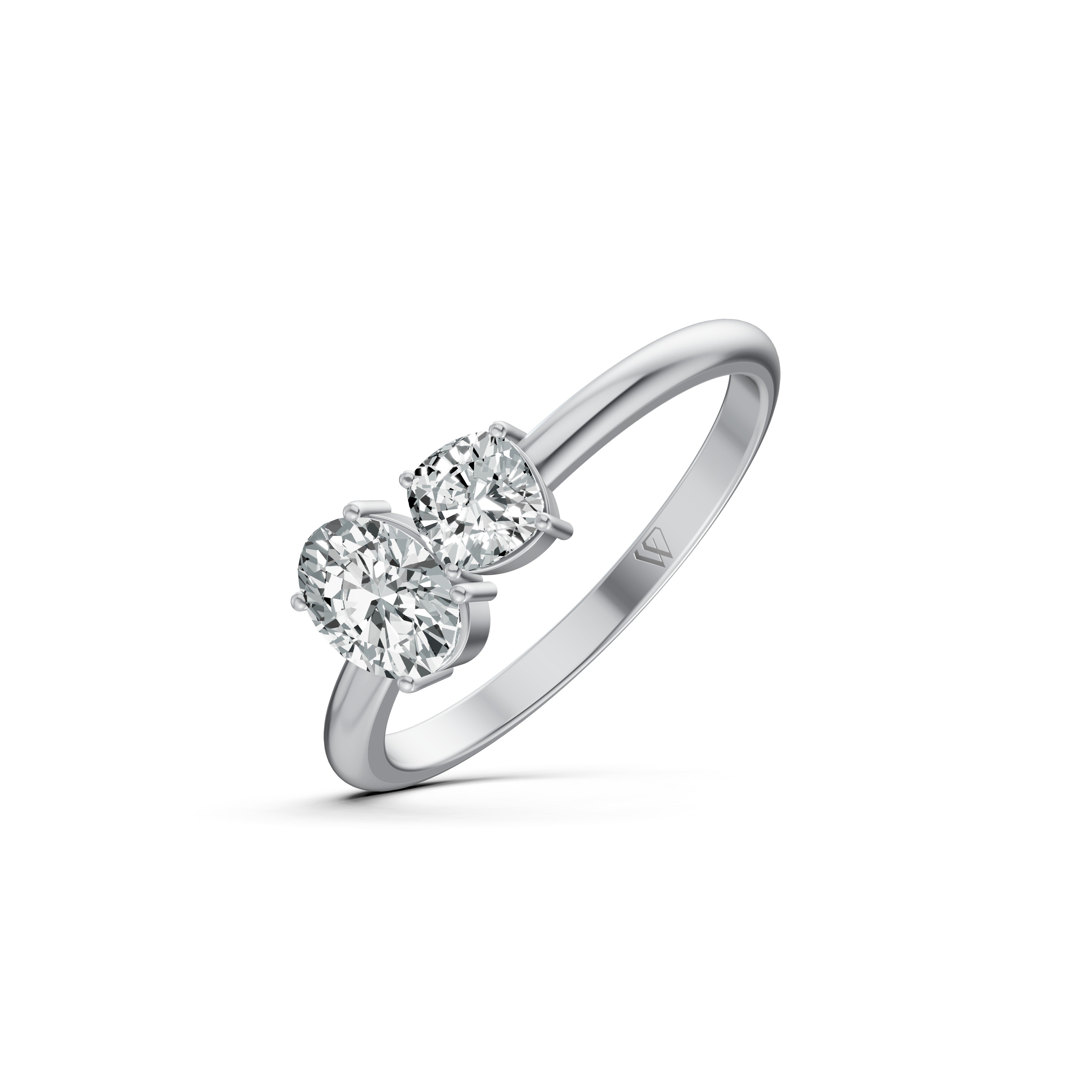 Amour Etoile Toi et Moi Solitaire Ring