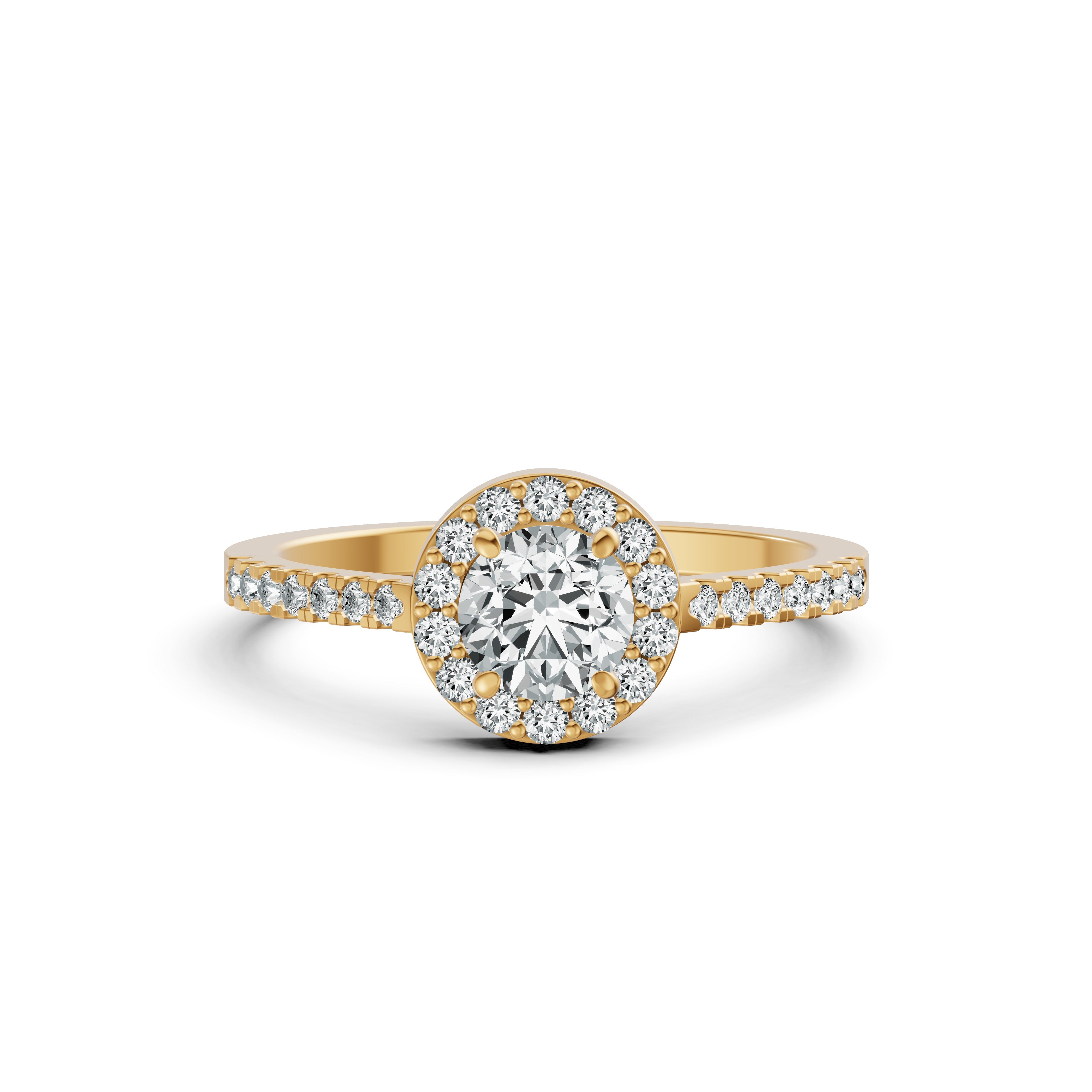 Elevated Solitaire Diamond Ring