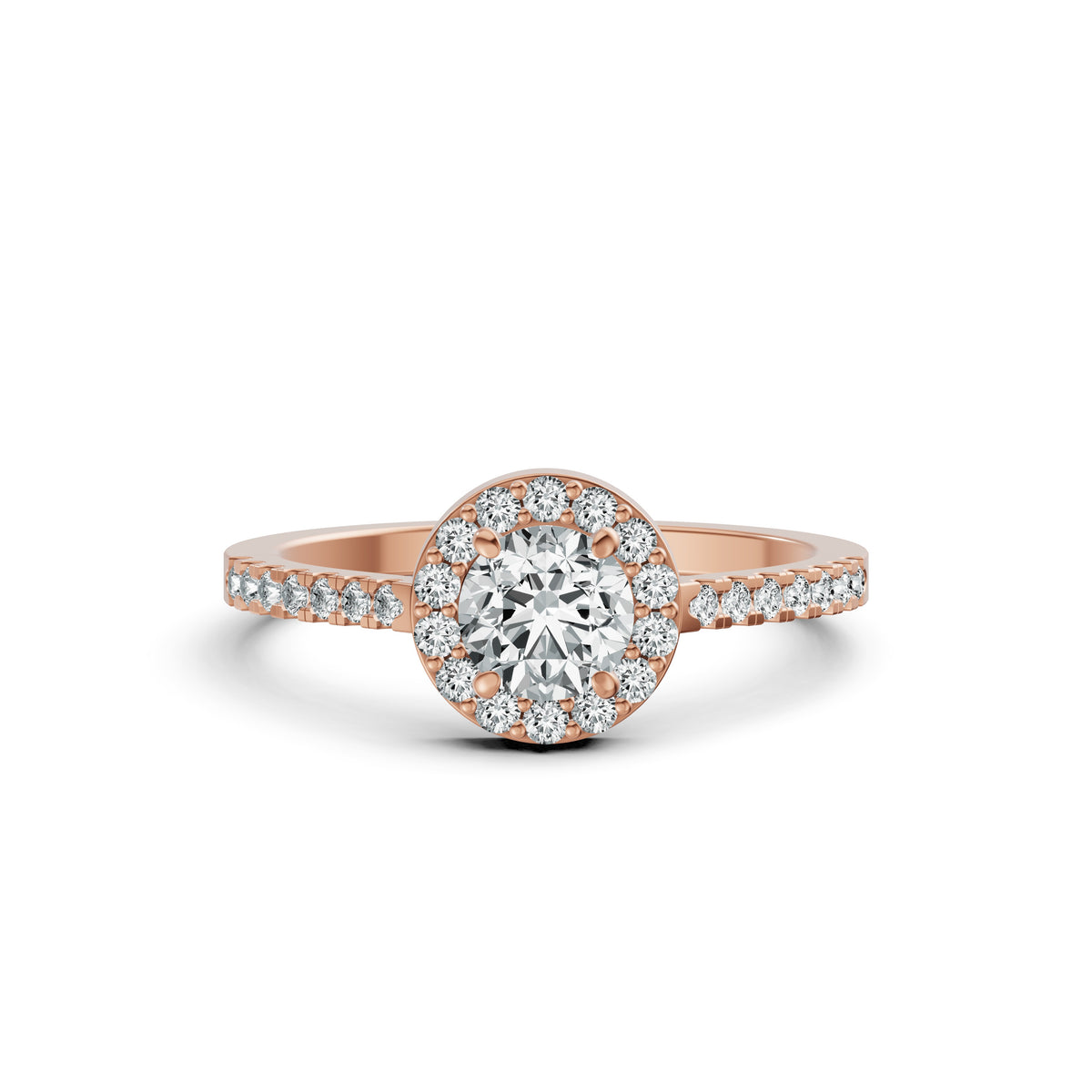 Elevated Solitaire Diamond Ring