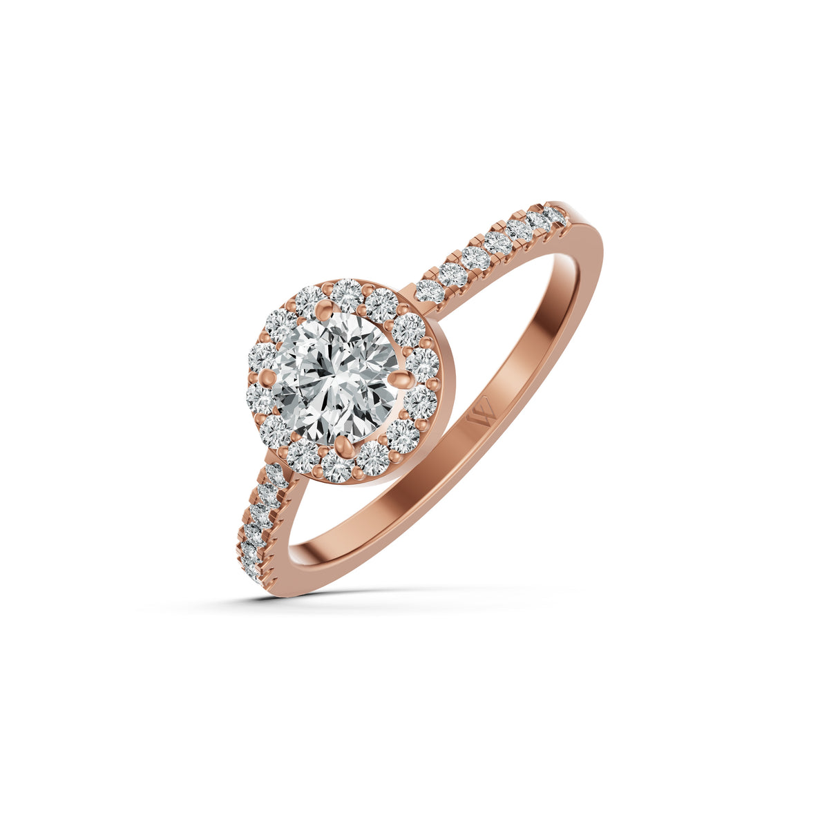 Elevated Solitaire Diamond Ring
