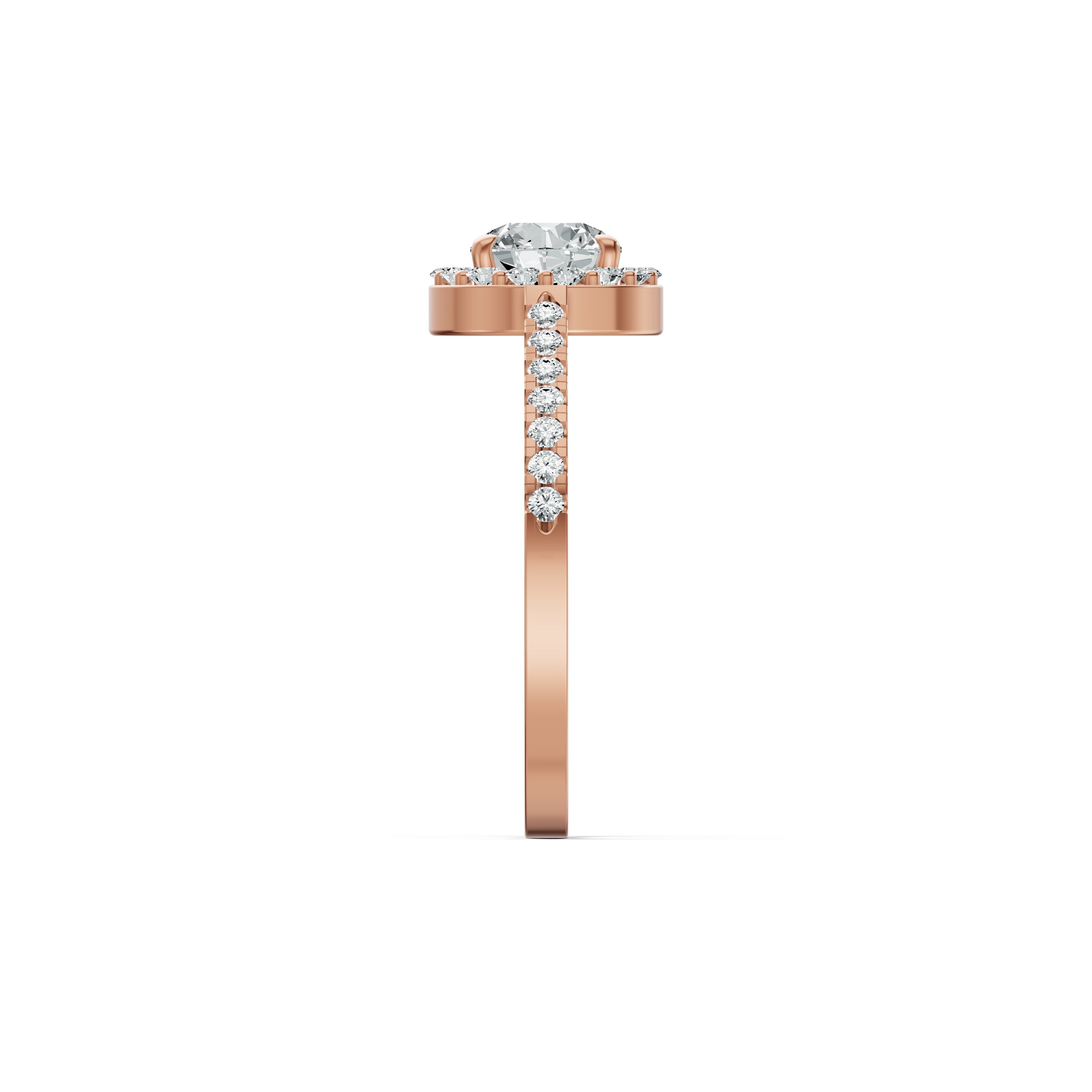 Elevated Solitaire Diamond Ring