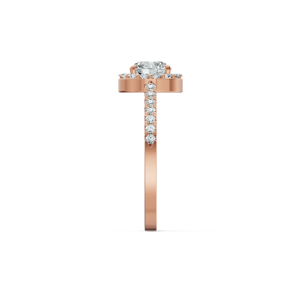 Elevated Solitaire Diamond Ring