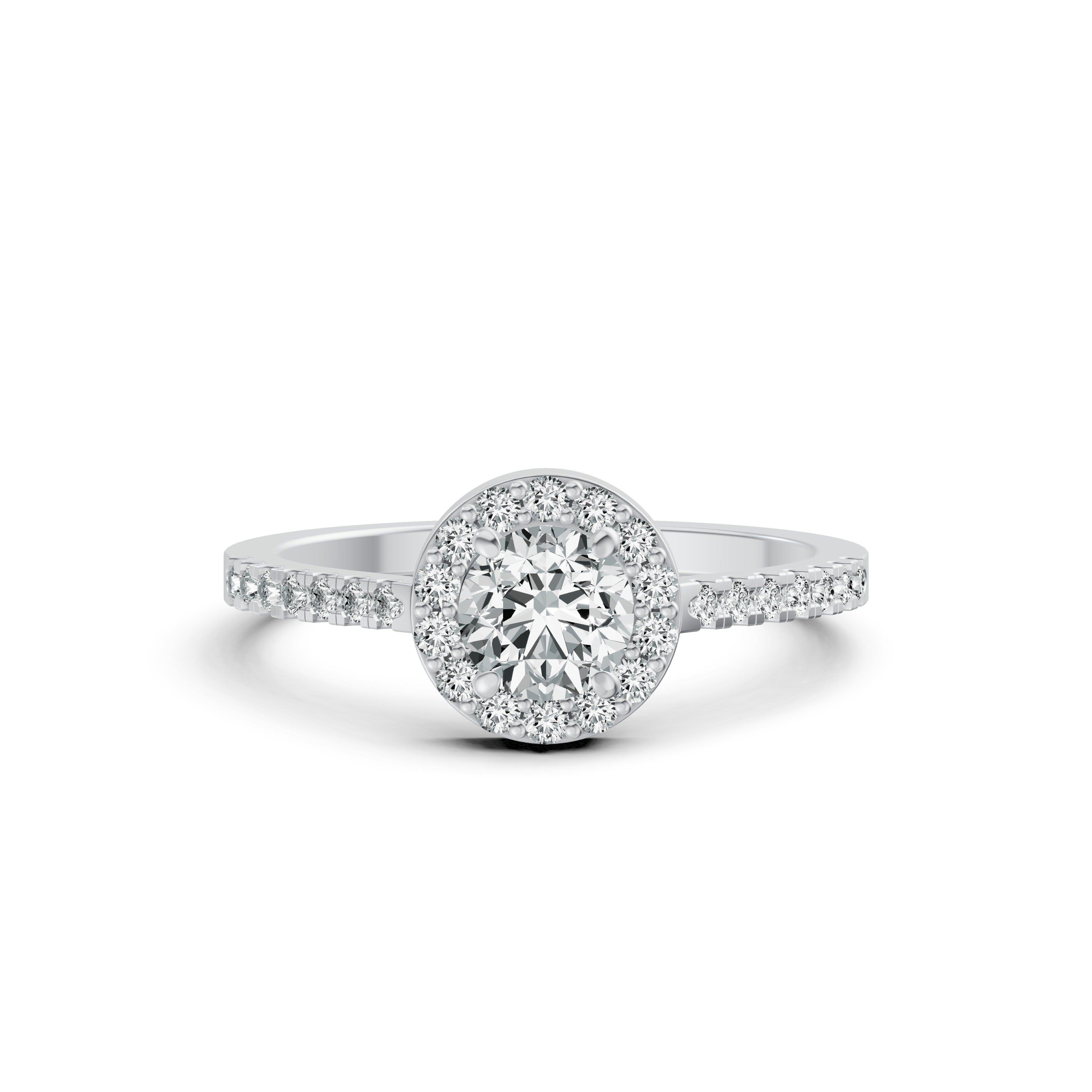 Elevated Solitaire Diamond Ring