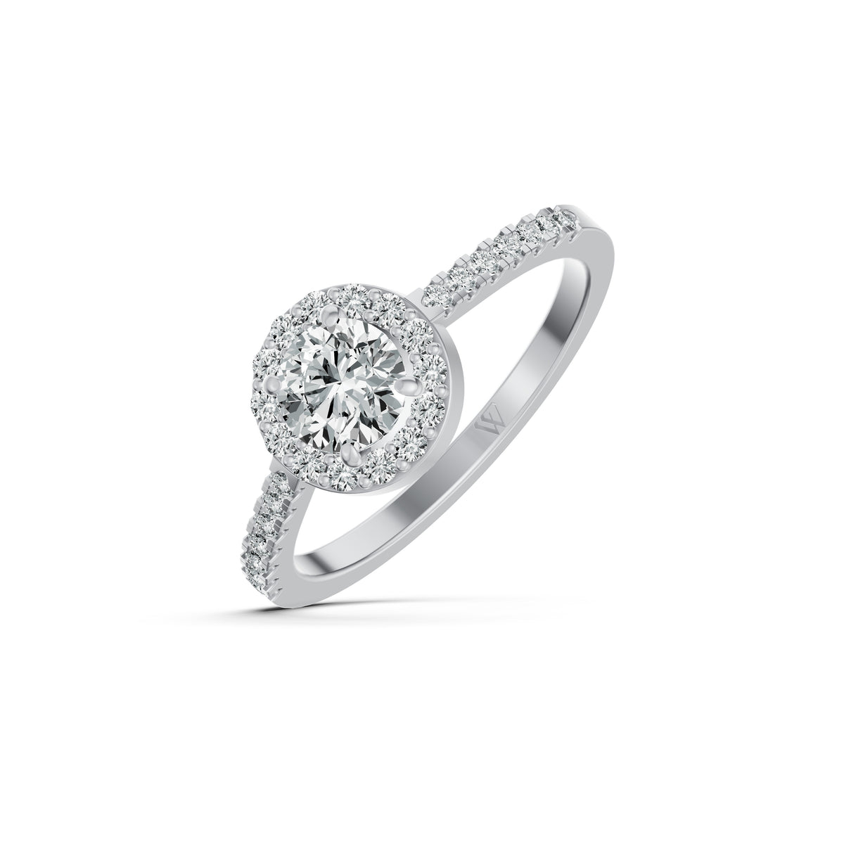 Elevated Solitaire Diamond Ring