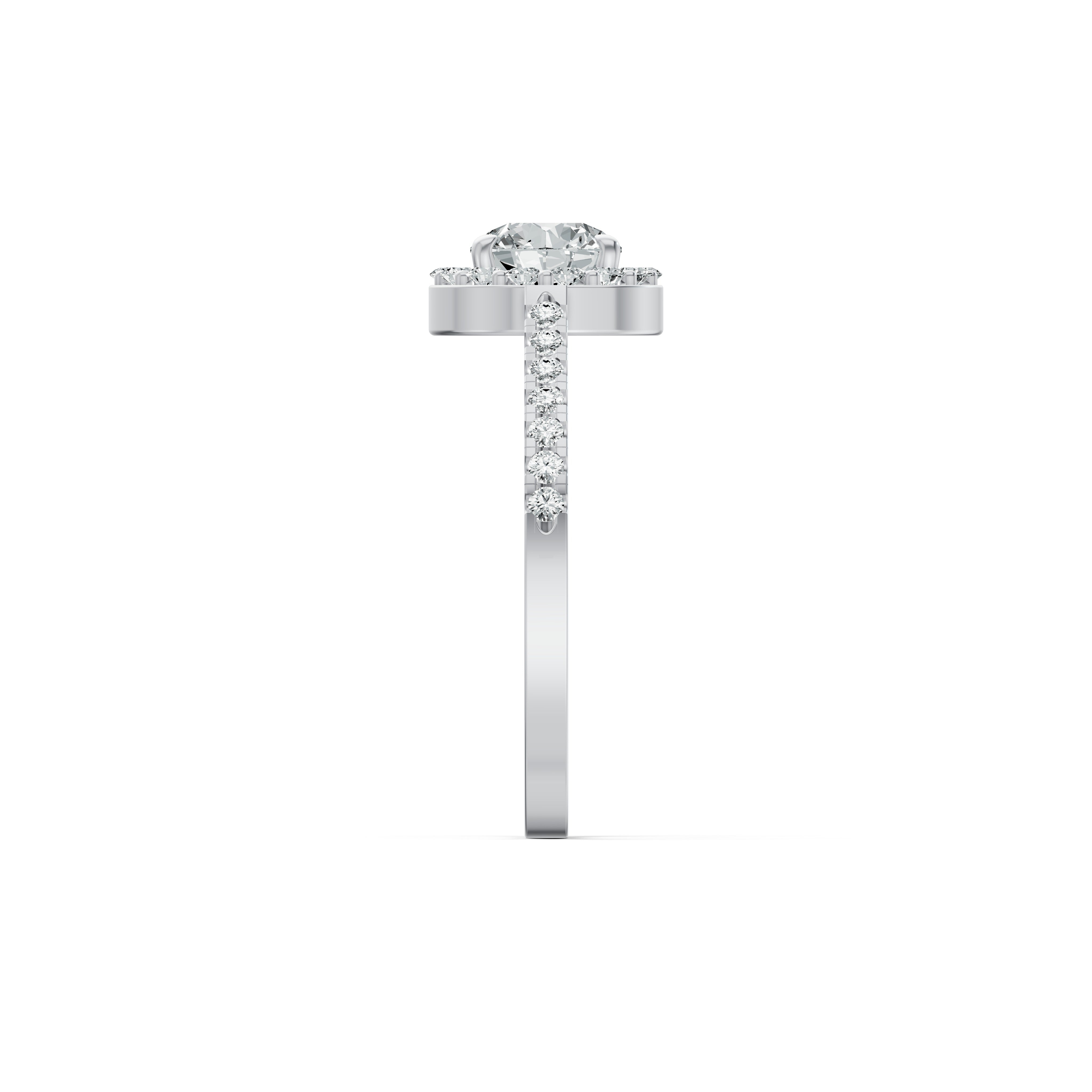 Elevated Solitaire Diamond Ring