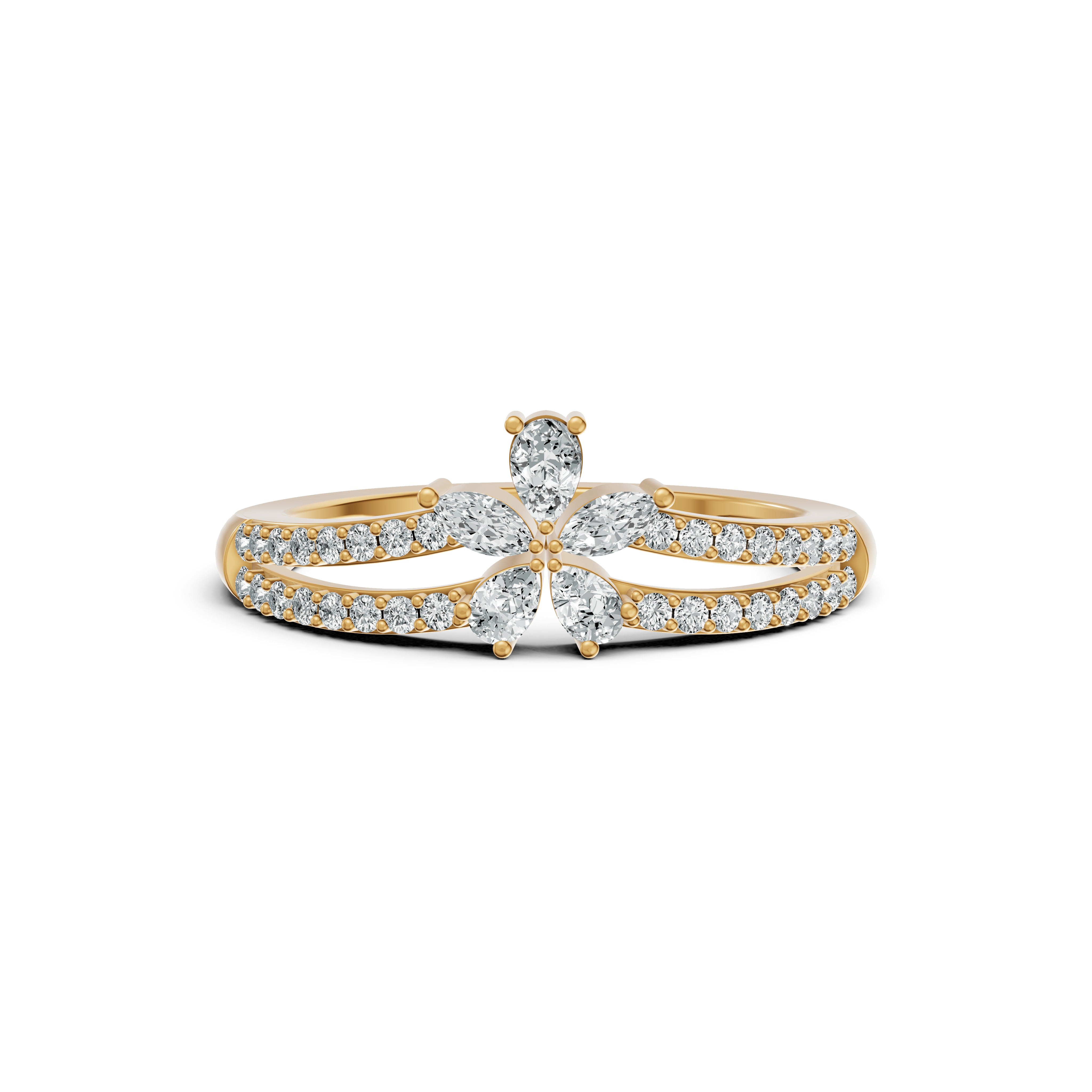 Marquise Cluster Diamond Ring