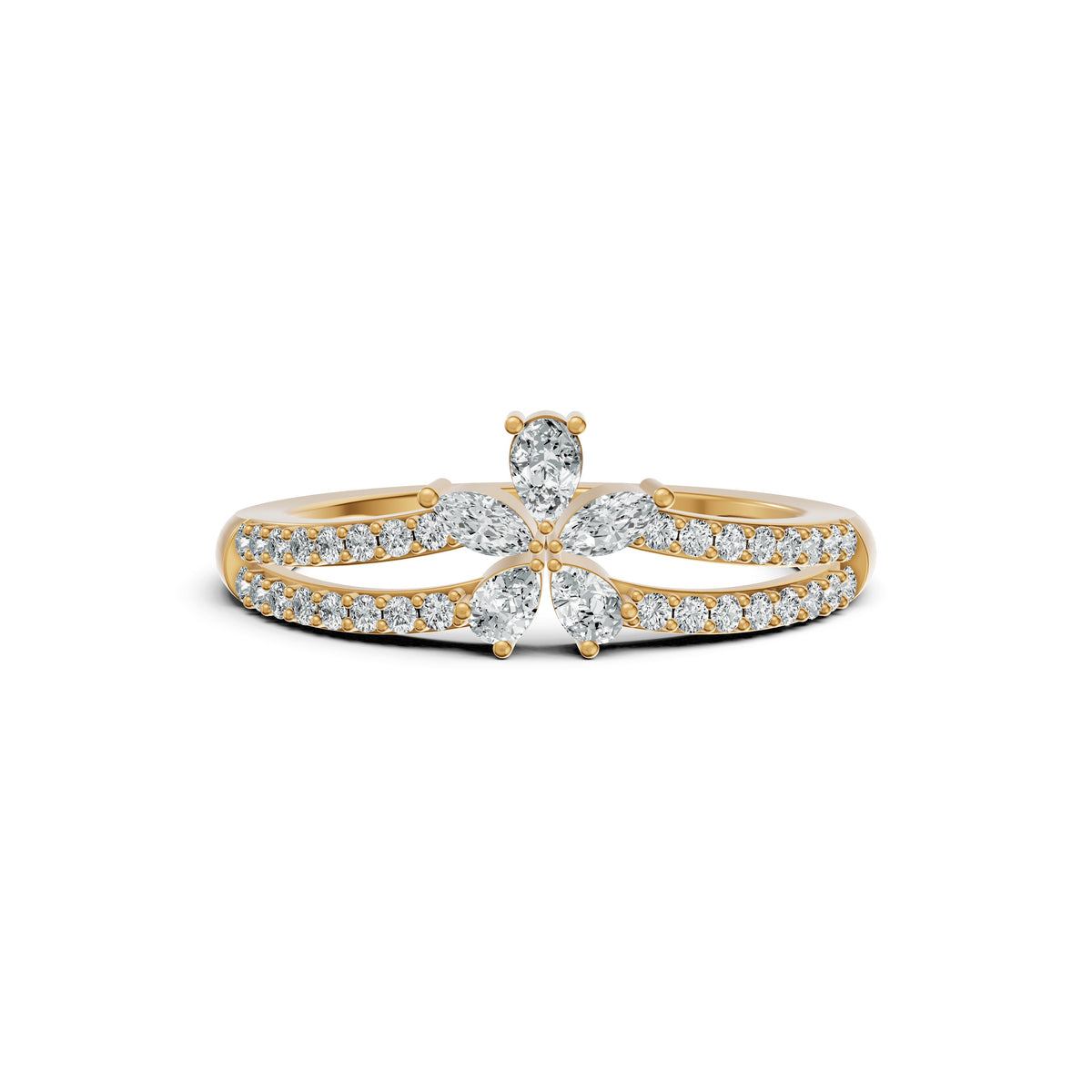 Marquise Cluster Diamond Ring