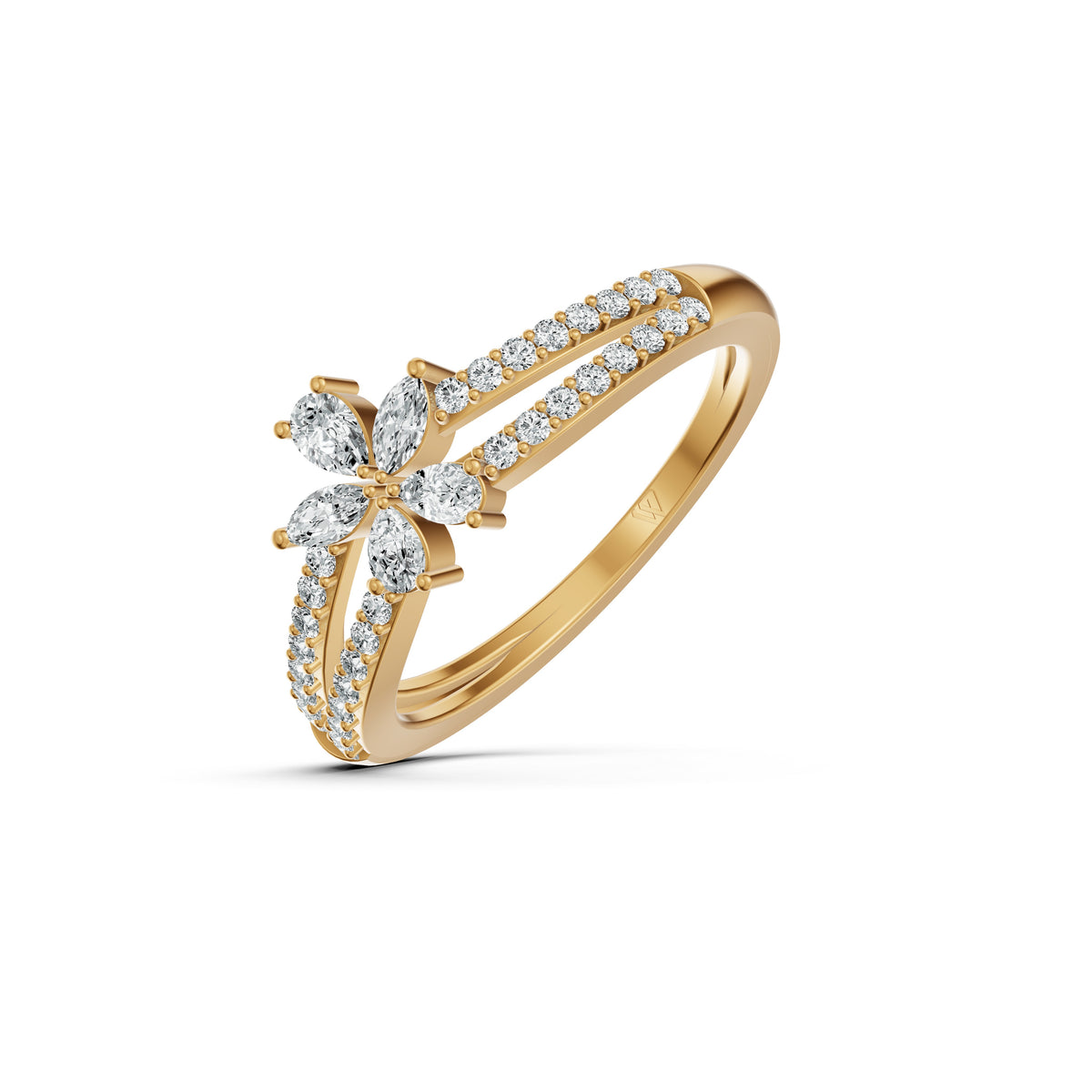 Marquise Cluster Diamond Ring
