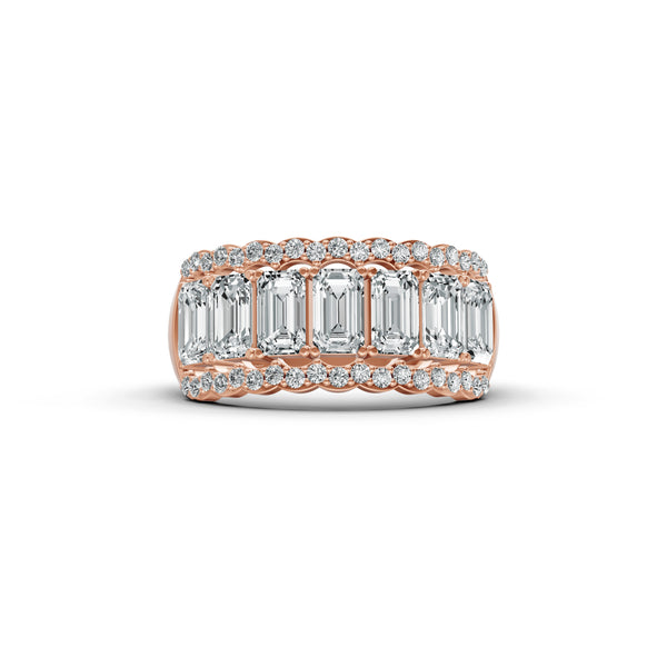 Regal Baguette Diamond Band Ring
