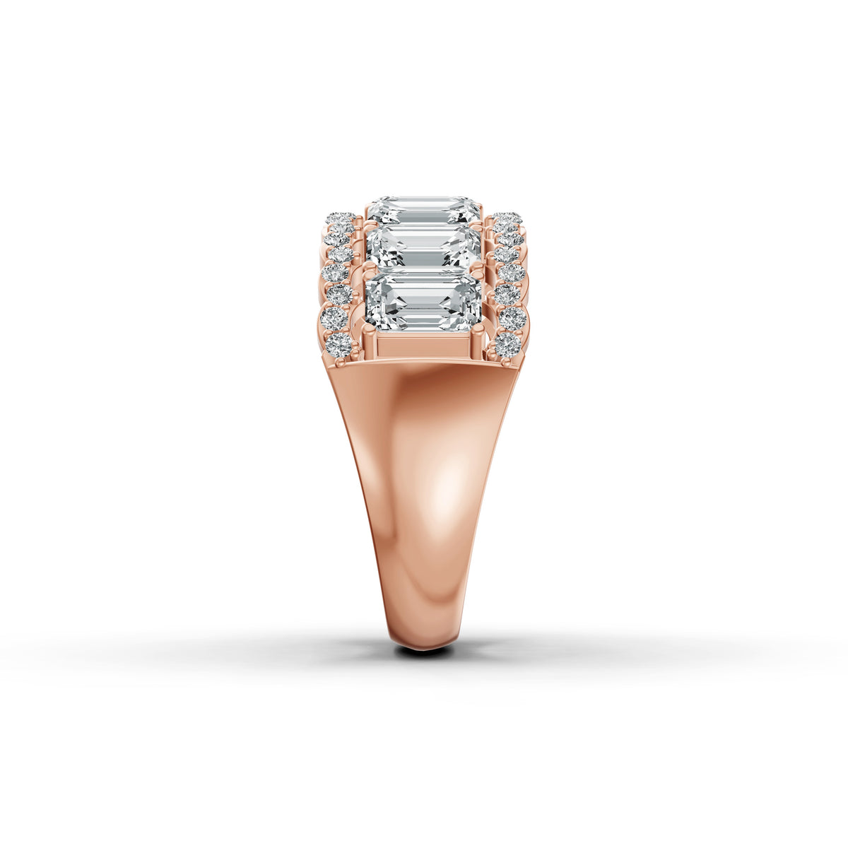 Regal Baguette Diamond Band Ring