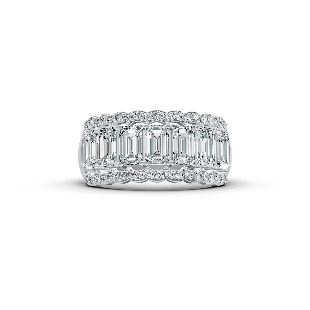 Regal Baguette Diamond Band Ring