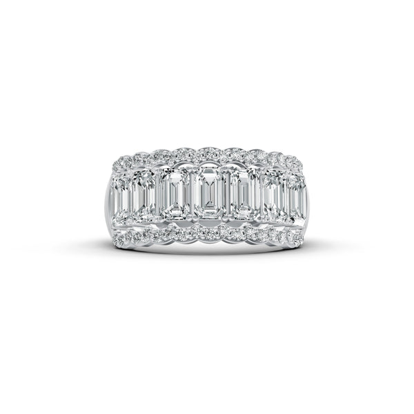 Regal Baguette Diamond Band Ring