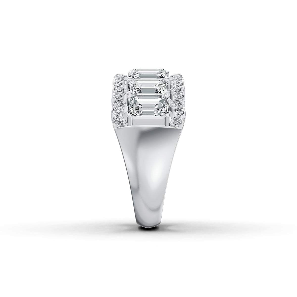 Regal Baguette Diamond Band Ring