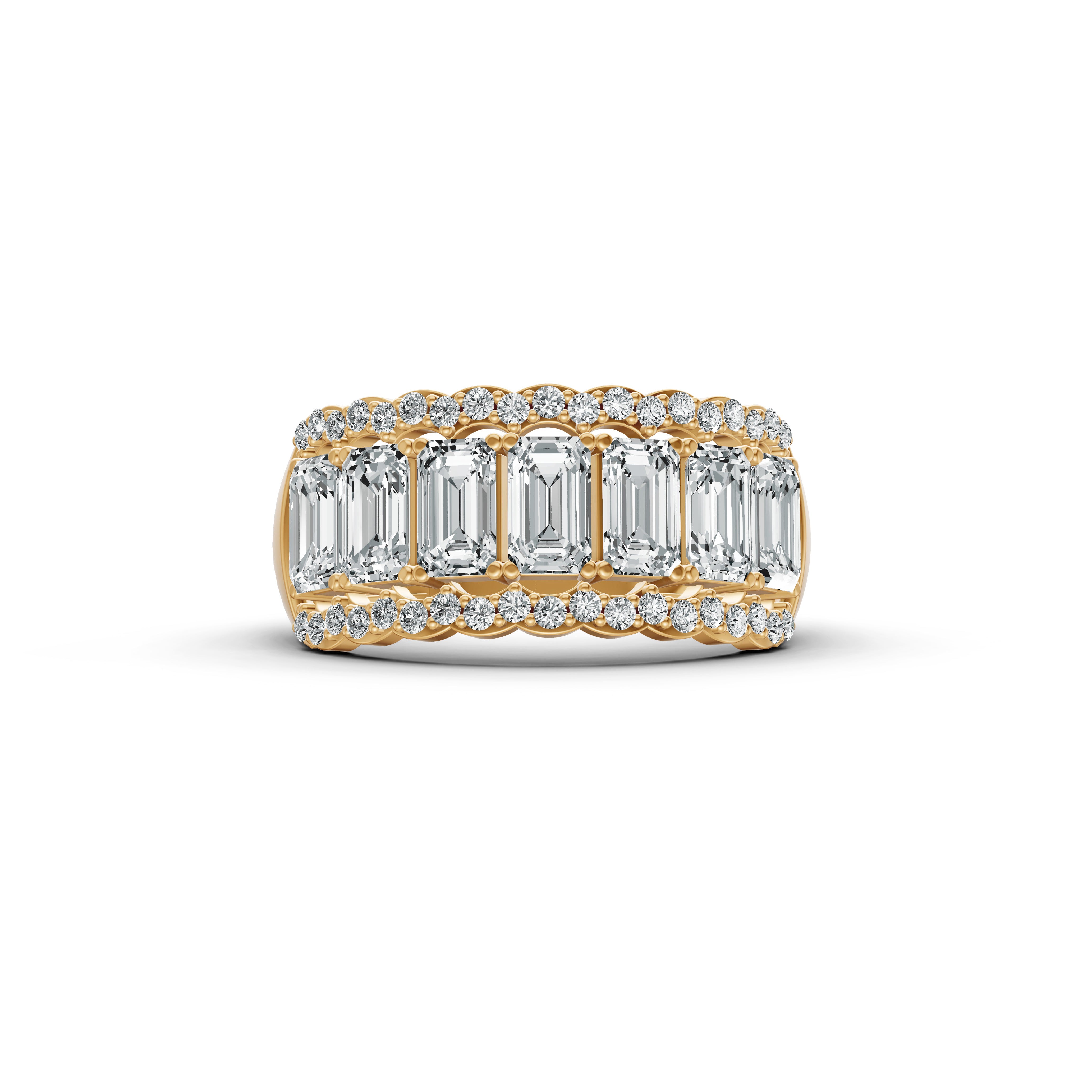 Regal Baguette Diamond Band Ring