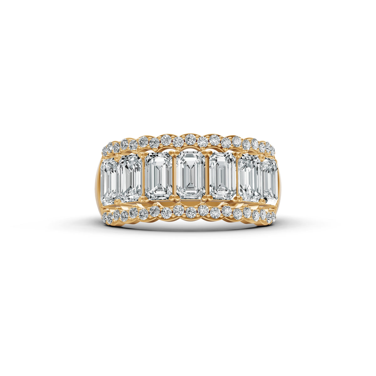 Regal Baguette Diamond Band Ring
