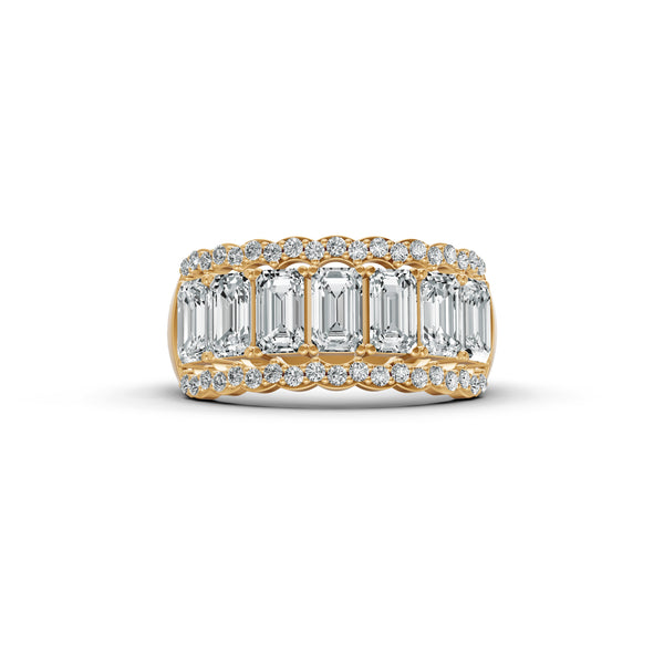 Regal Baguette Diamond Band Ring