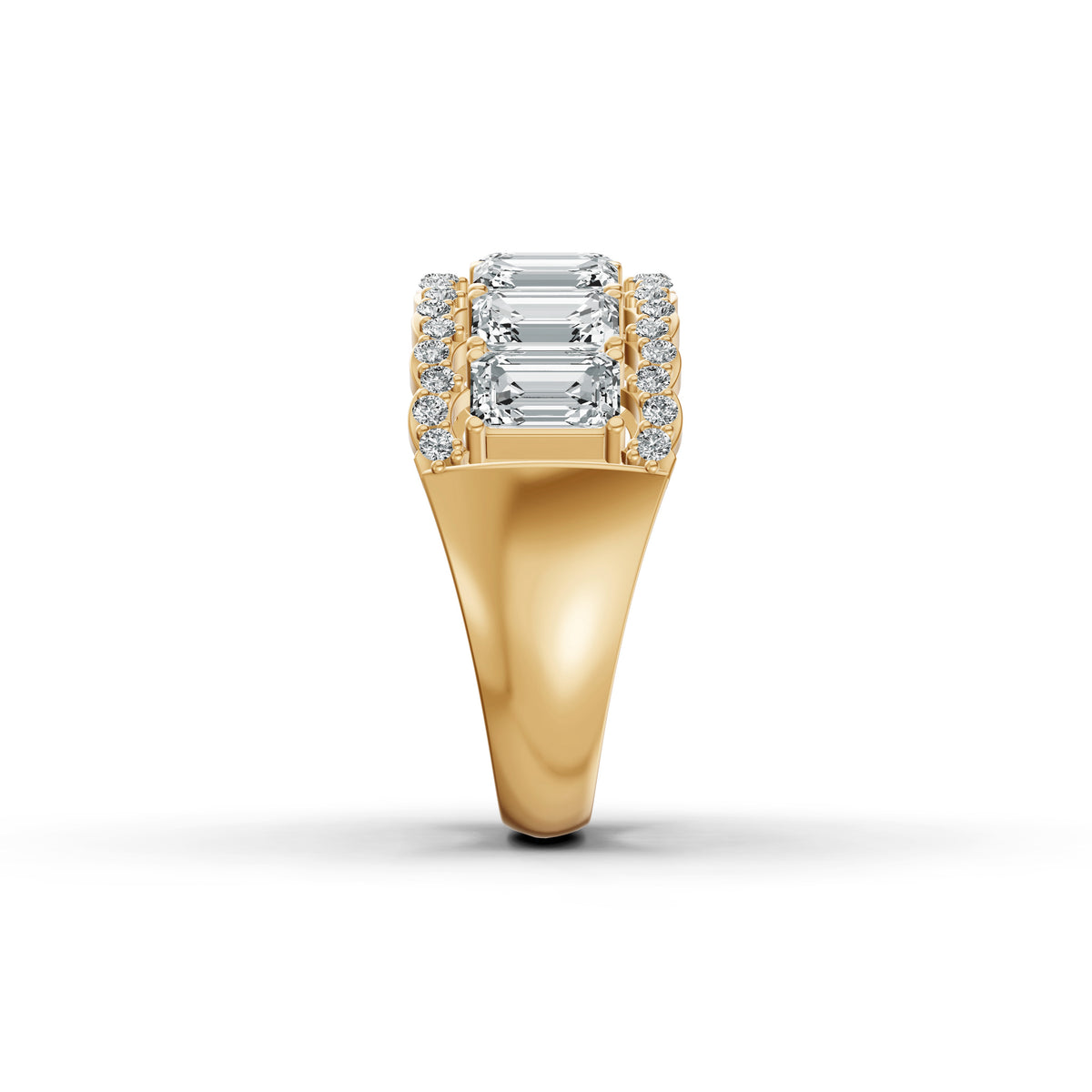 Regal Baguette Diamond Band Ring