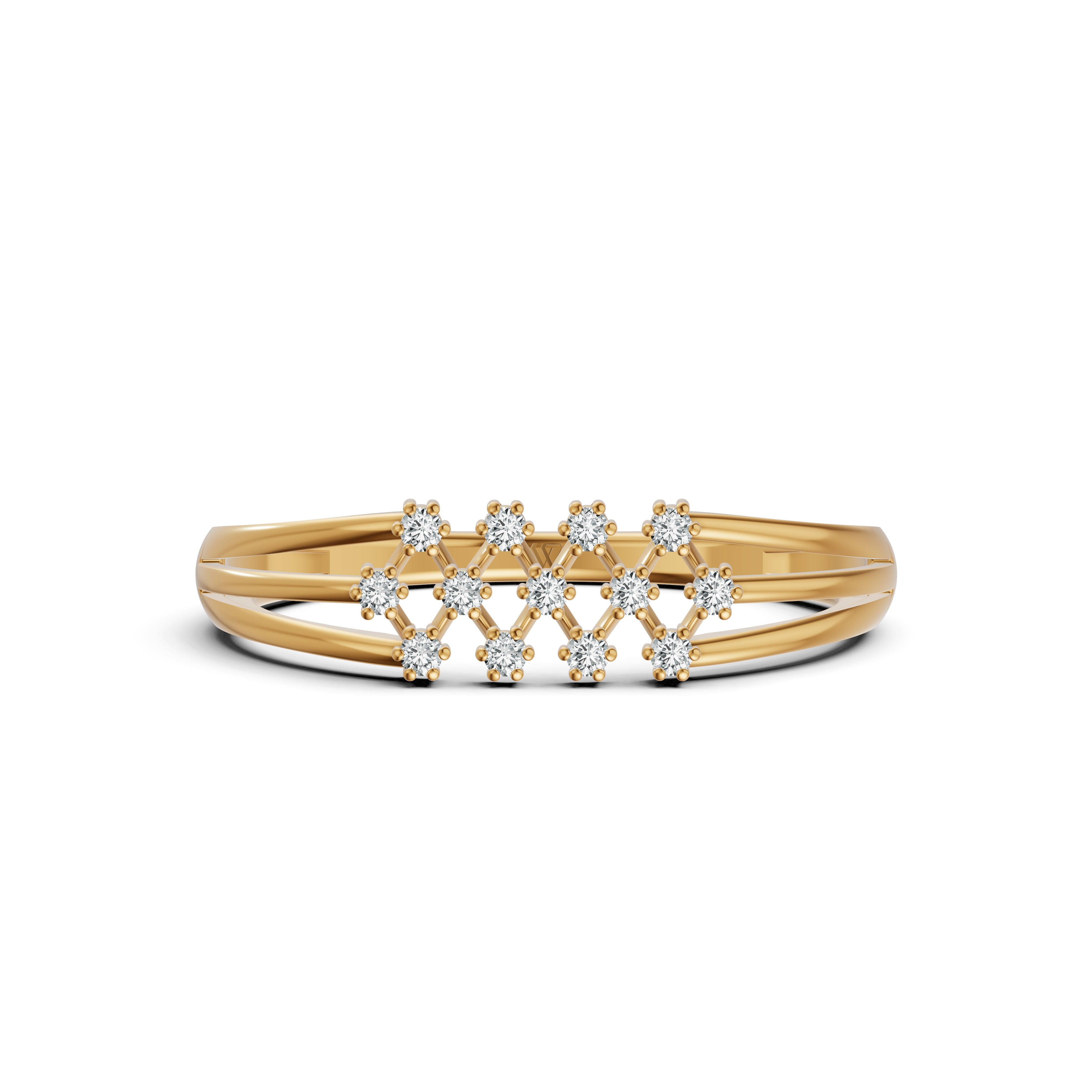 Celestial Lattice Diamond Ring