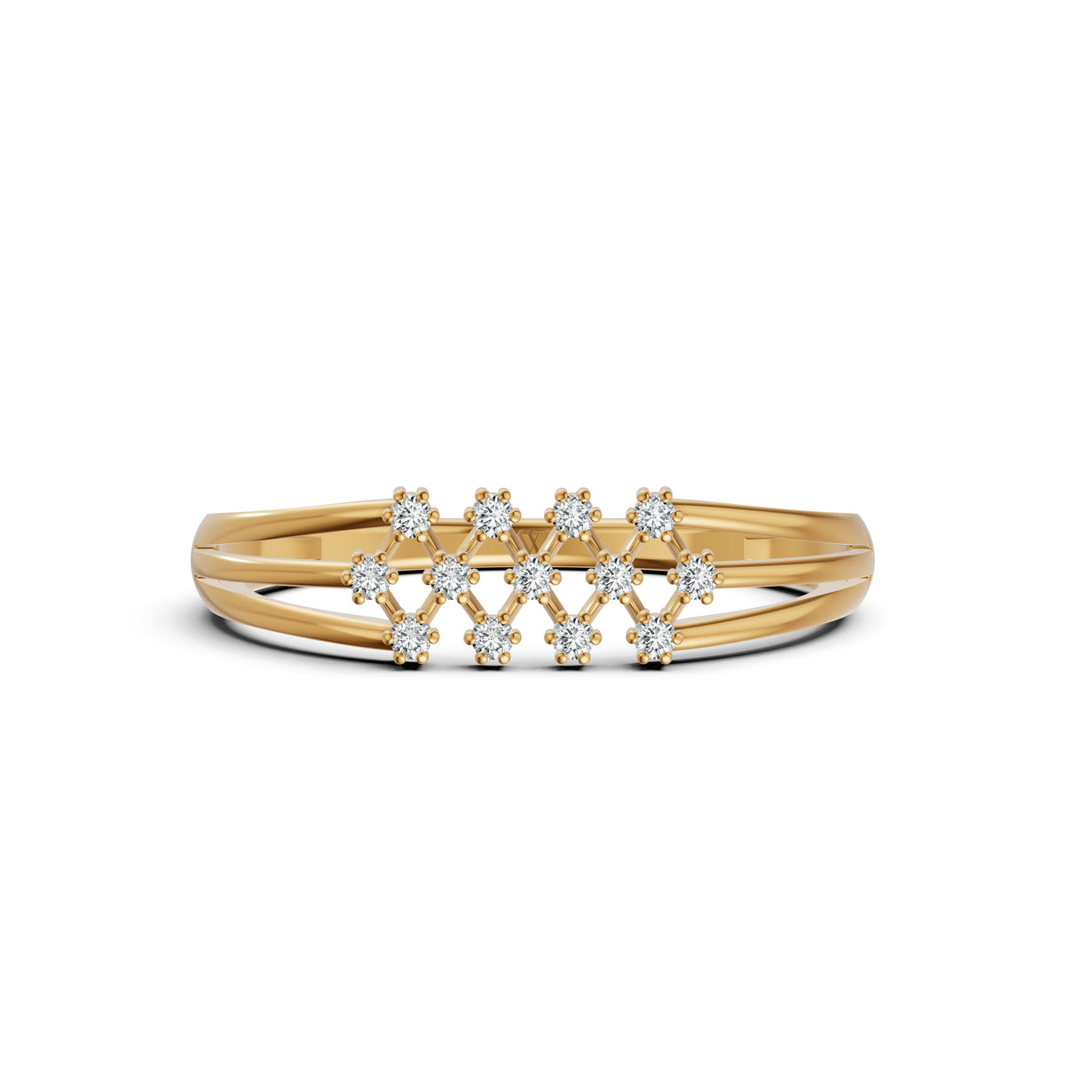Celestial Lattice Diamond Ring