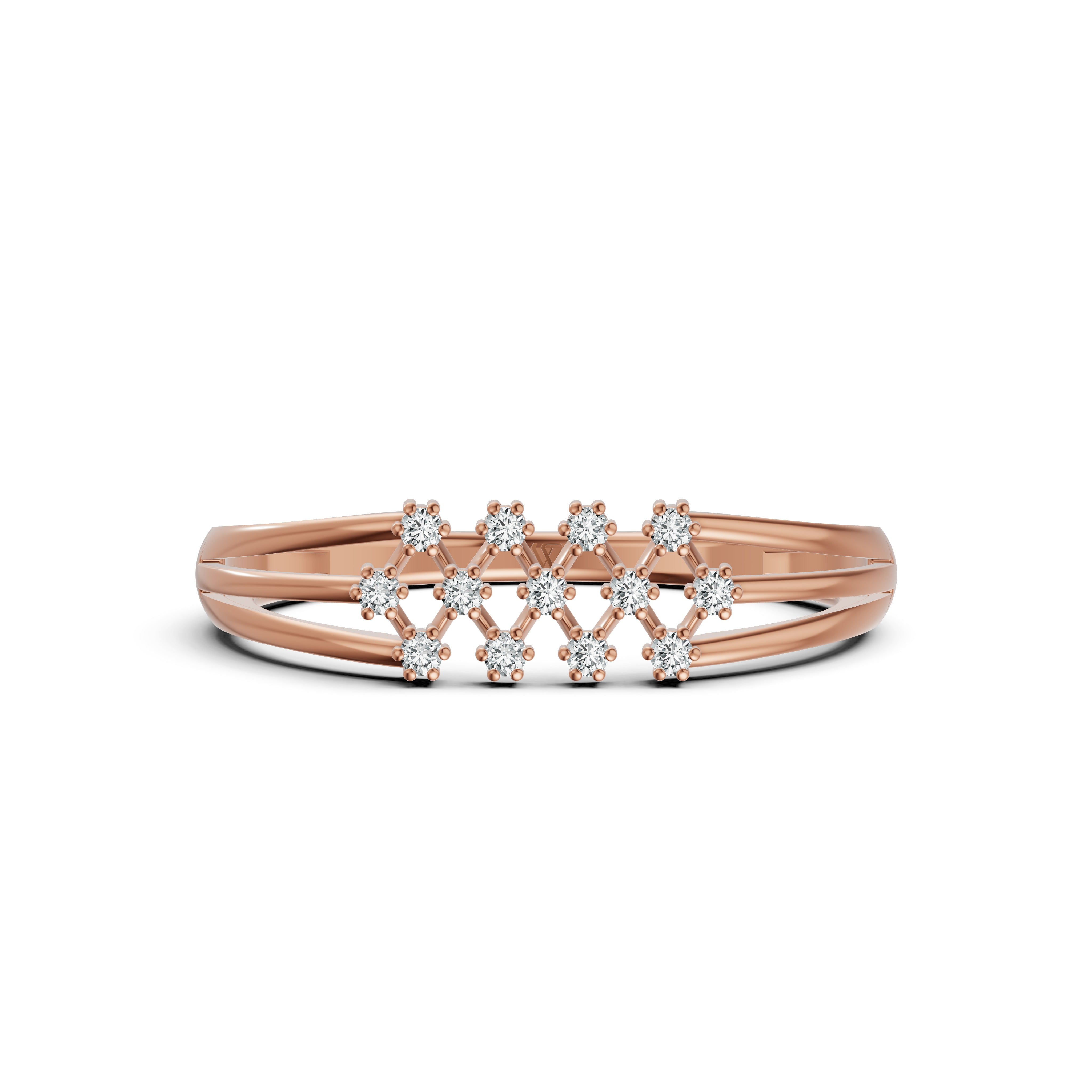 Celestial Lattice Diamond Ring