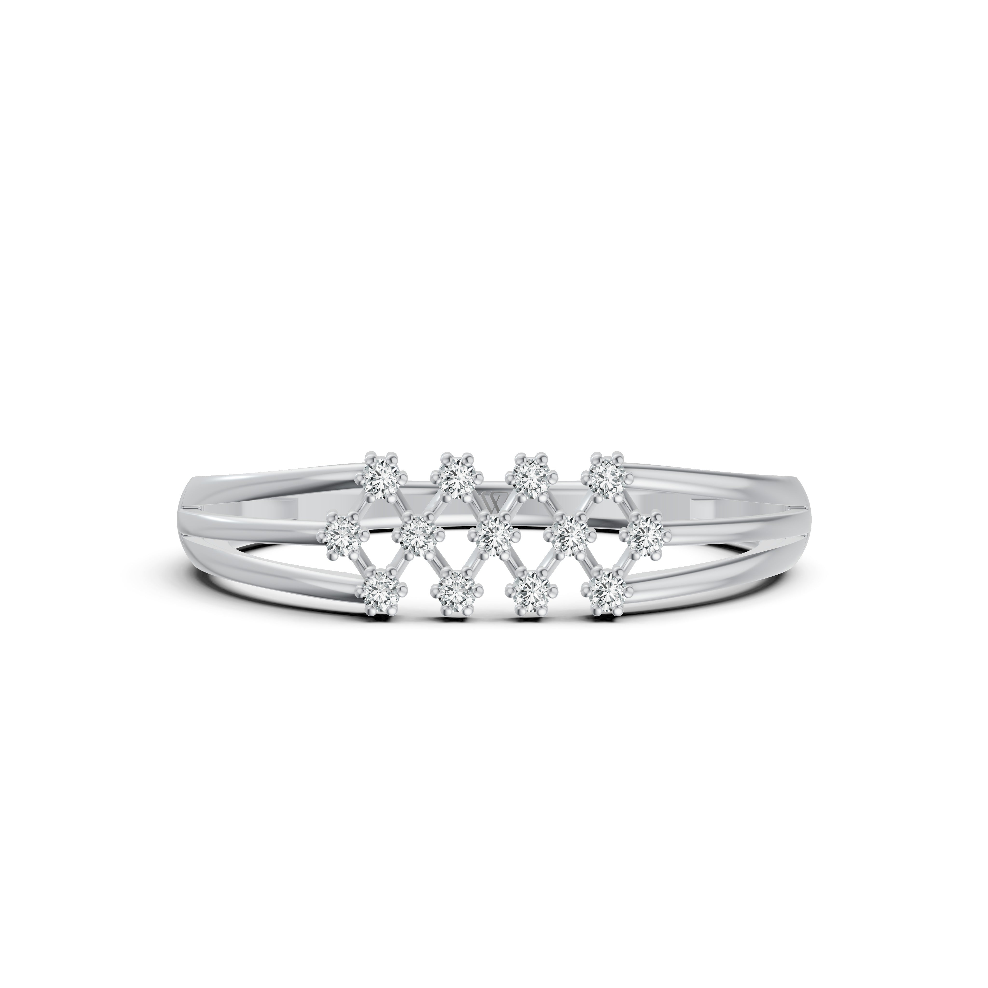 Celestial Lattice Diamond Ring