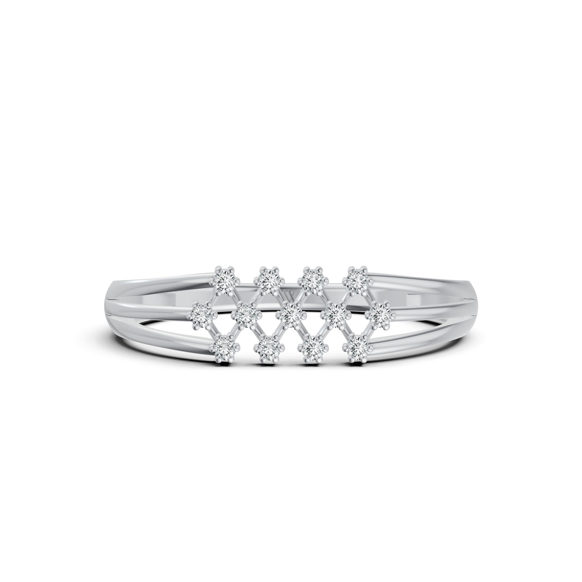 Celestial Lattice Diamond Ring