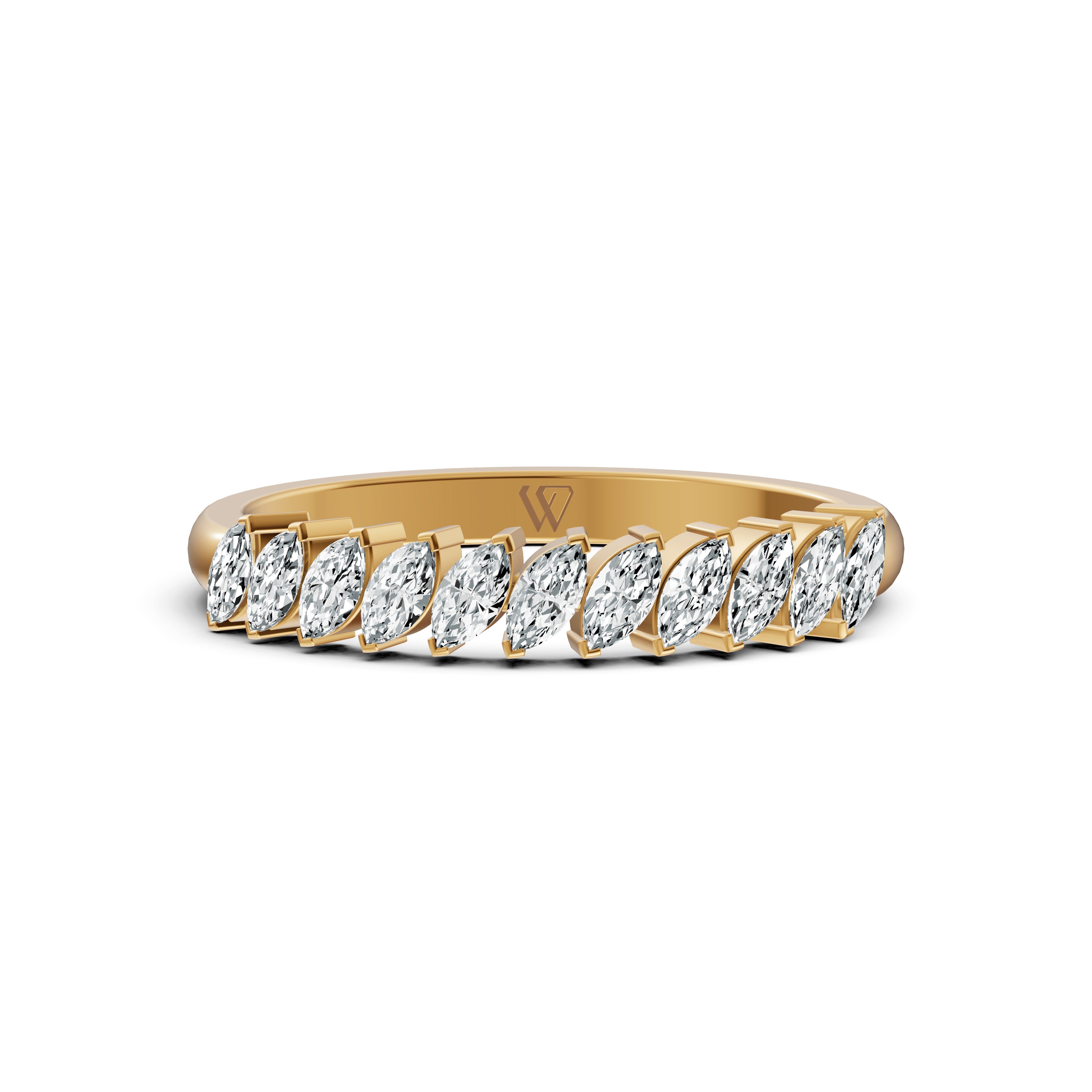 Marquise Diamond Band Ring