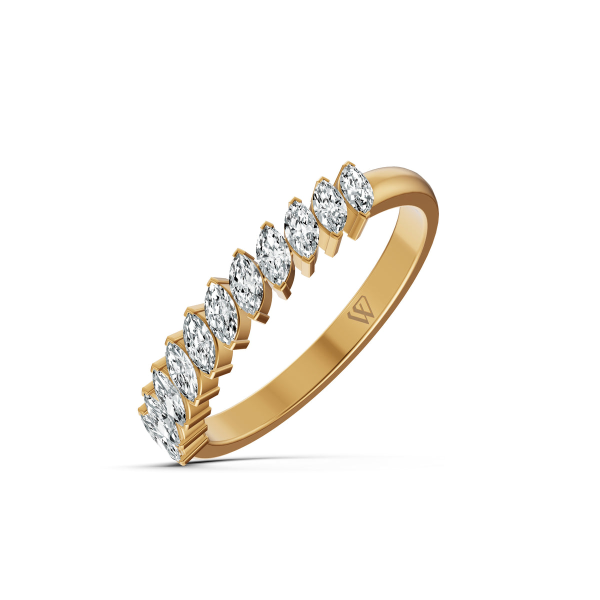 Marquise Diamond Band Ring