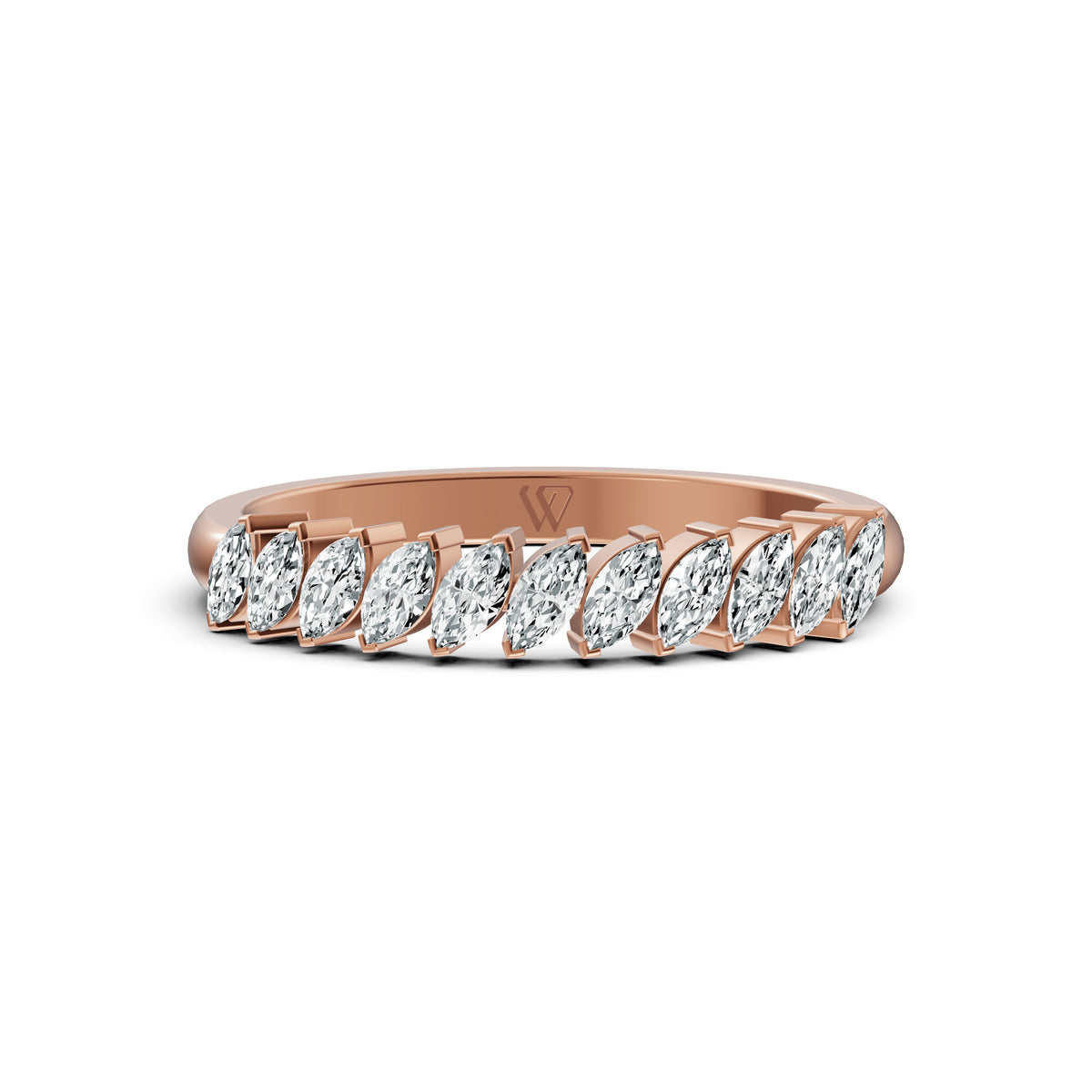 Marquise Diamond Band Ring