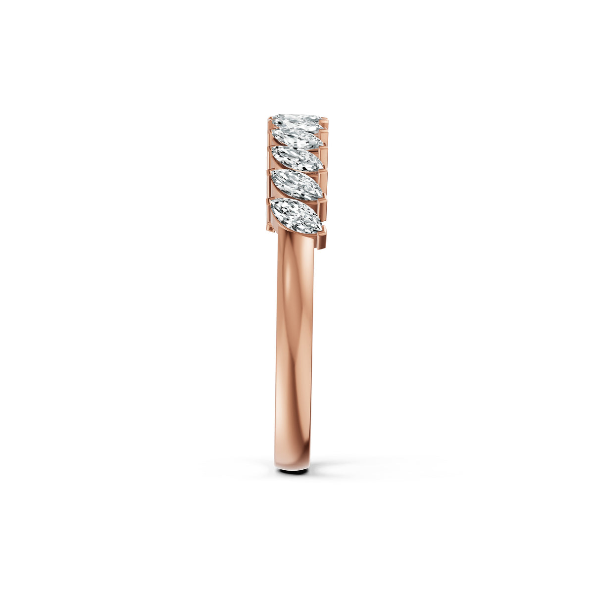 Marquise Diamond Band Ring