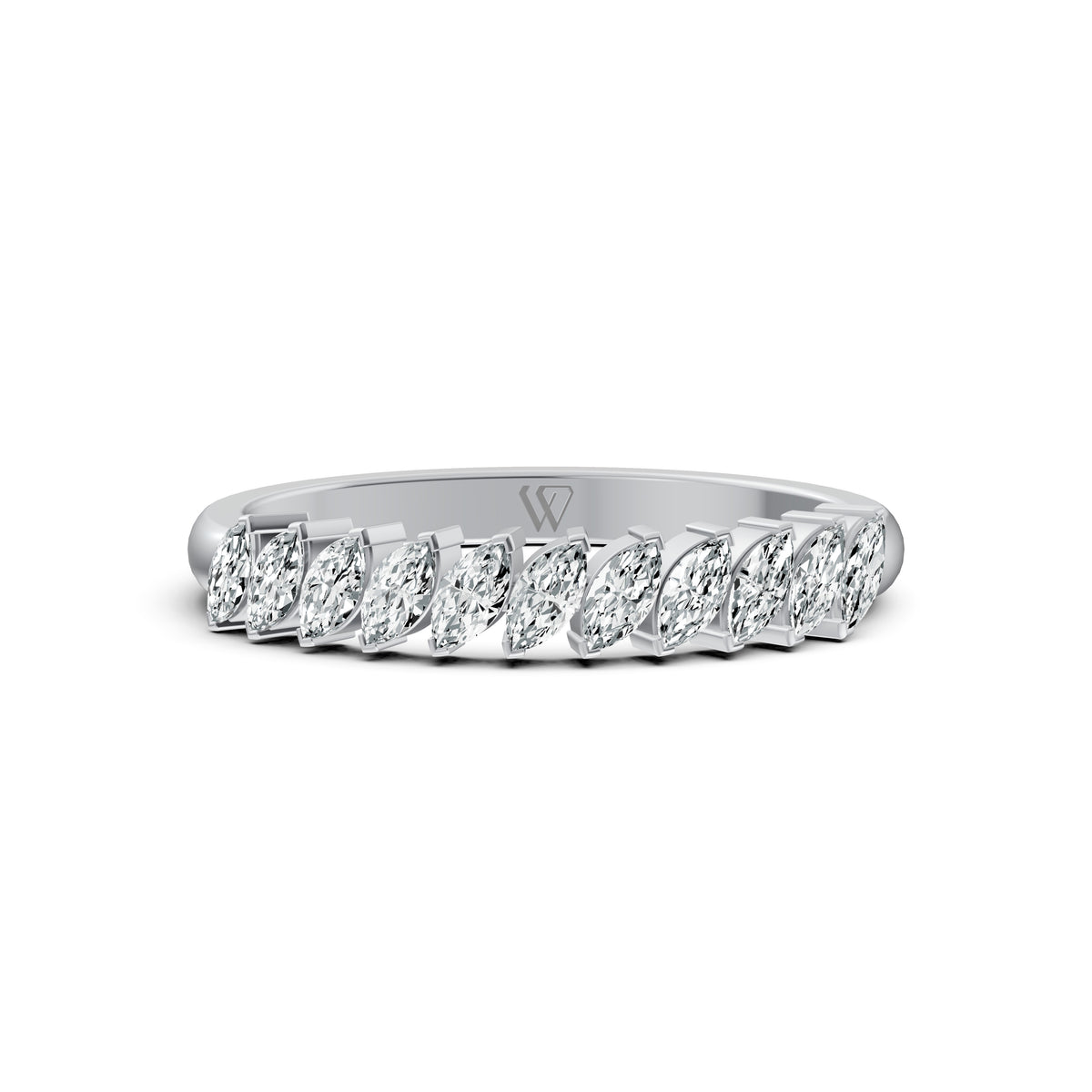 Marquise Diamond Band Ring